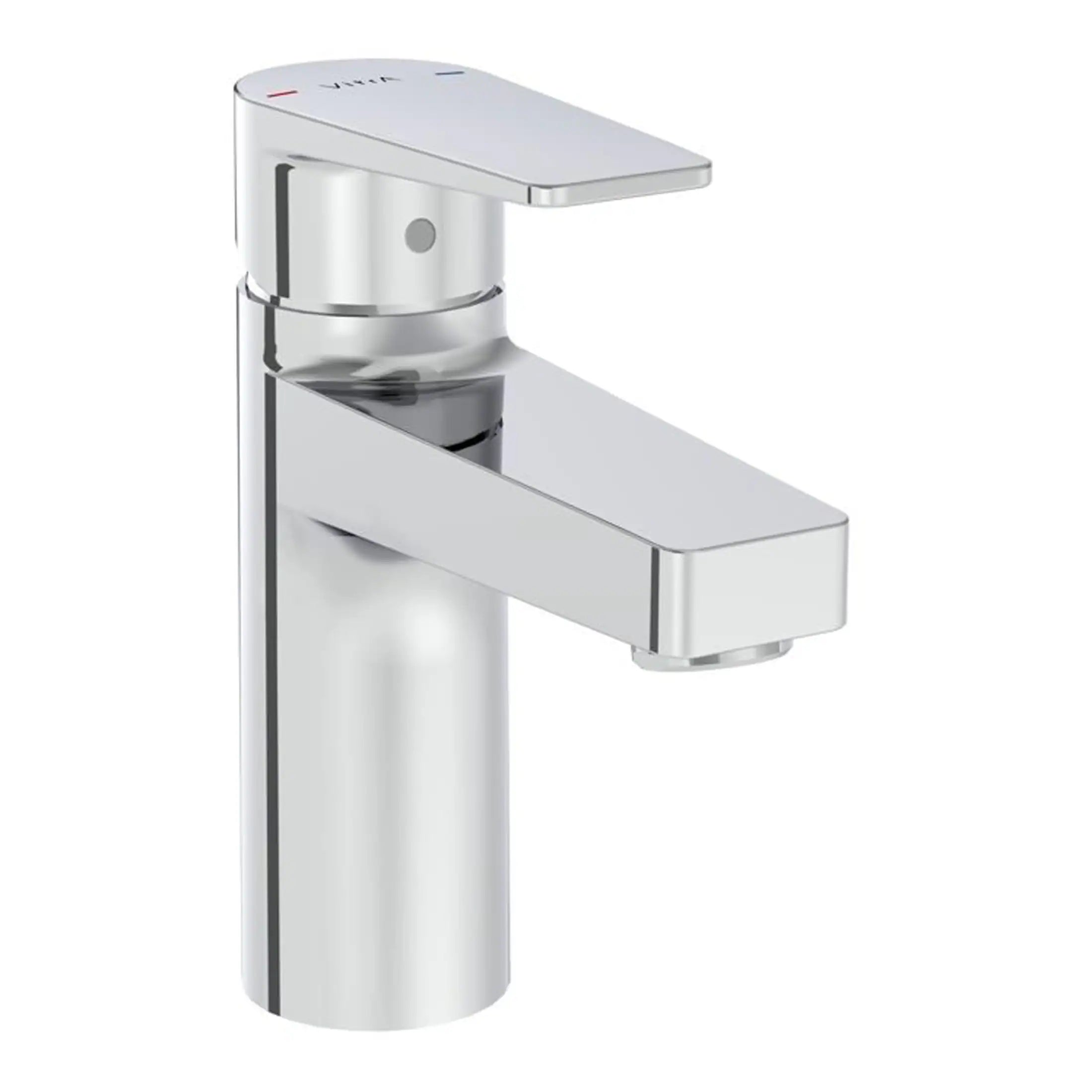 Sleek modern chrome bathroom tap with a minimalist design, ideal for contemporary bathrooms, offering durability and style.