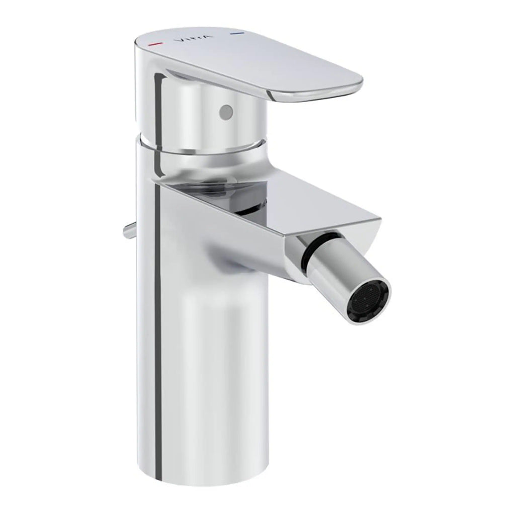 Chrome bathroom faucet with modern design, single lever, and sleek finish for contemporary bathrooms. Perfect for enhancing bathroom aesthetics and functionality.