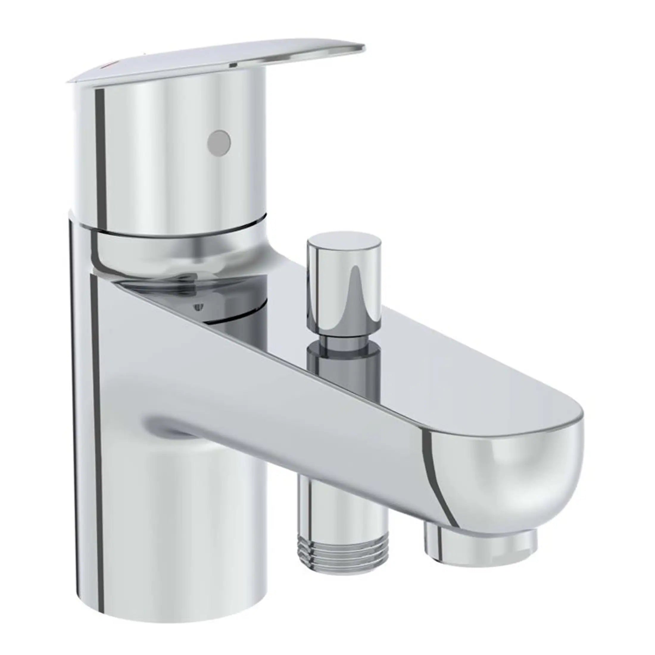Shiny chrome bathroom basin mixer tap with built-in soap dispenser, modern design for stylish washbasins, high-quality bathroom fixtures, and durable materials for everyday use.