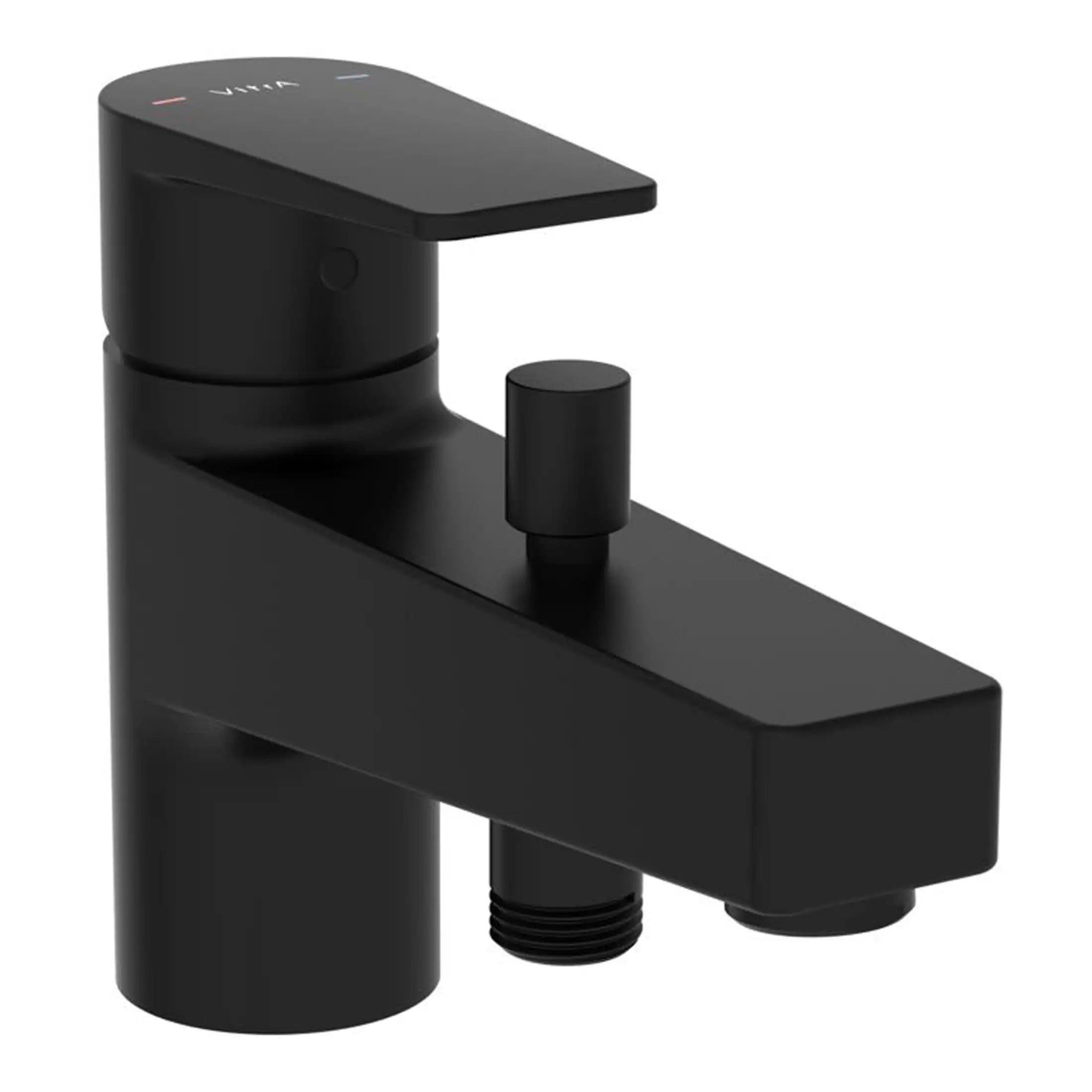 Modern matte black bathroom faucet with sleek, minimalist design and single-handle operation, ideal for contemporary bathroom remodels.