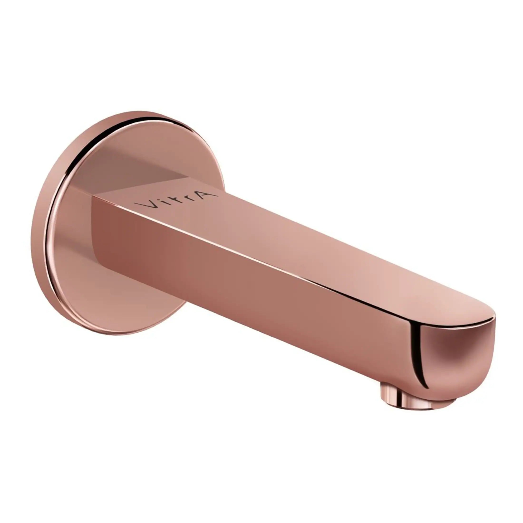 Brass bathroom faucet from Bubly Bathrooms, sleek rose gold finish, modern design, ideal for contemporary bathrooms and sinks, premium quality fixtures.