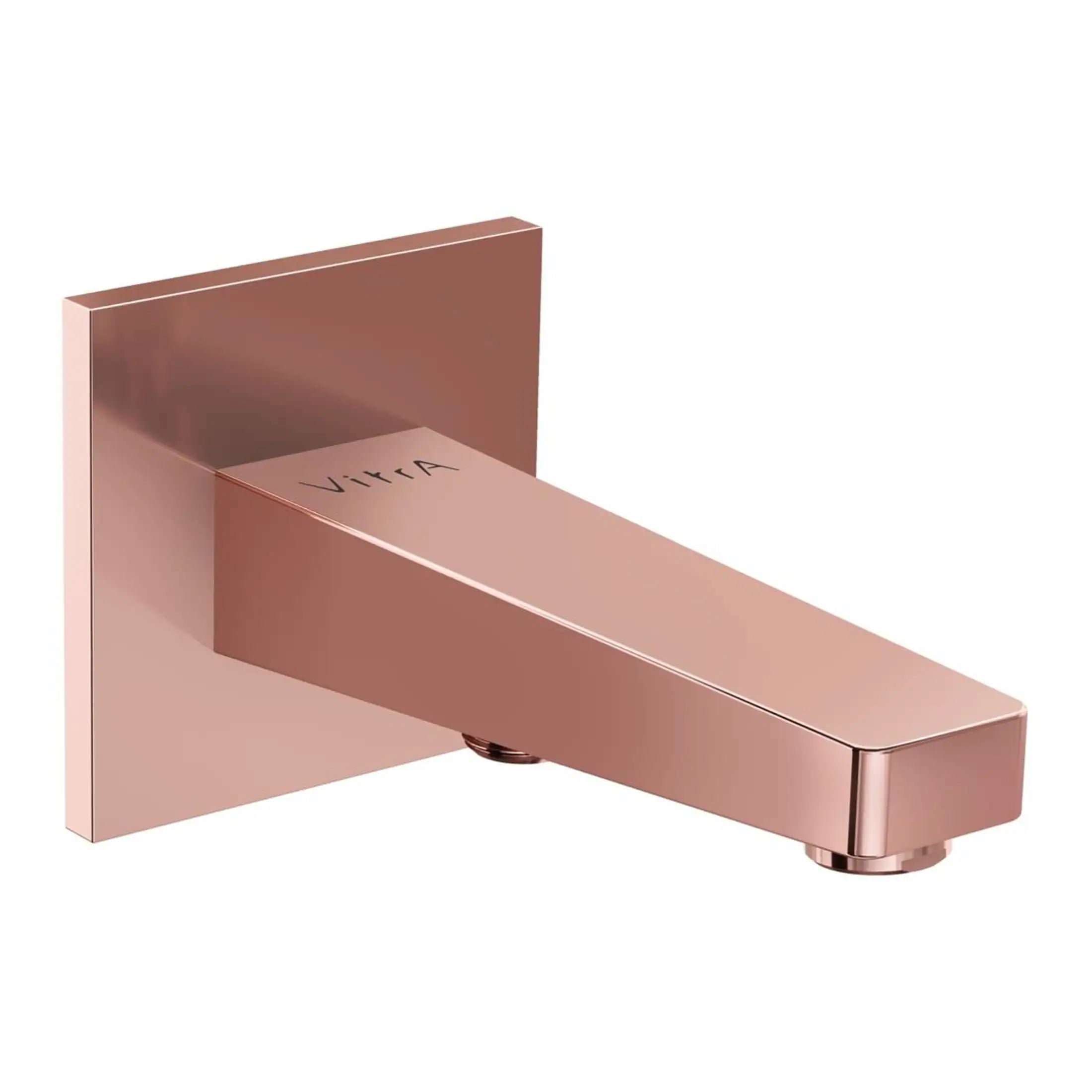 Modern rose gold bathroom faucet with sleek geometric design for contemporary bathroom sinks. Perfect for enhancing bathroom aesthetics with luxury and style.