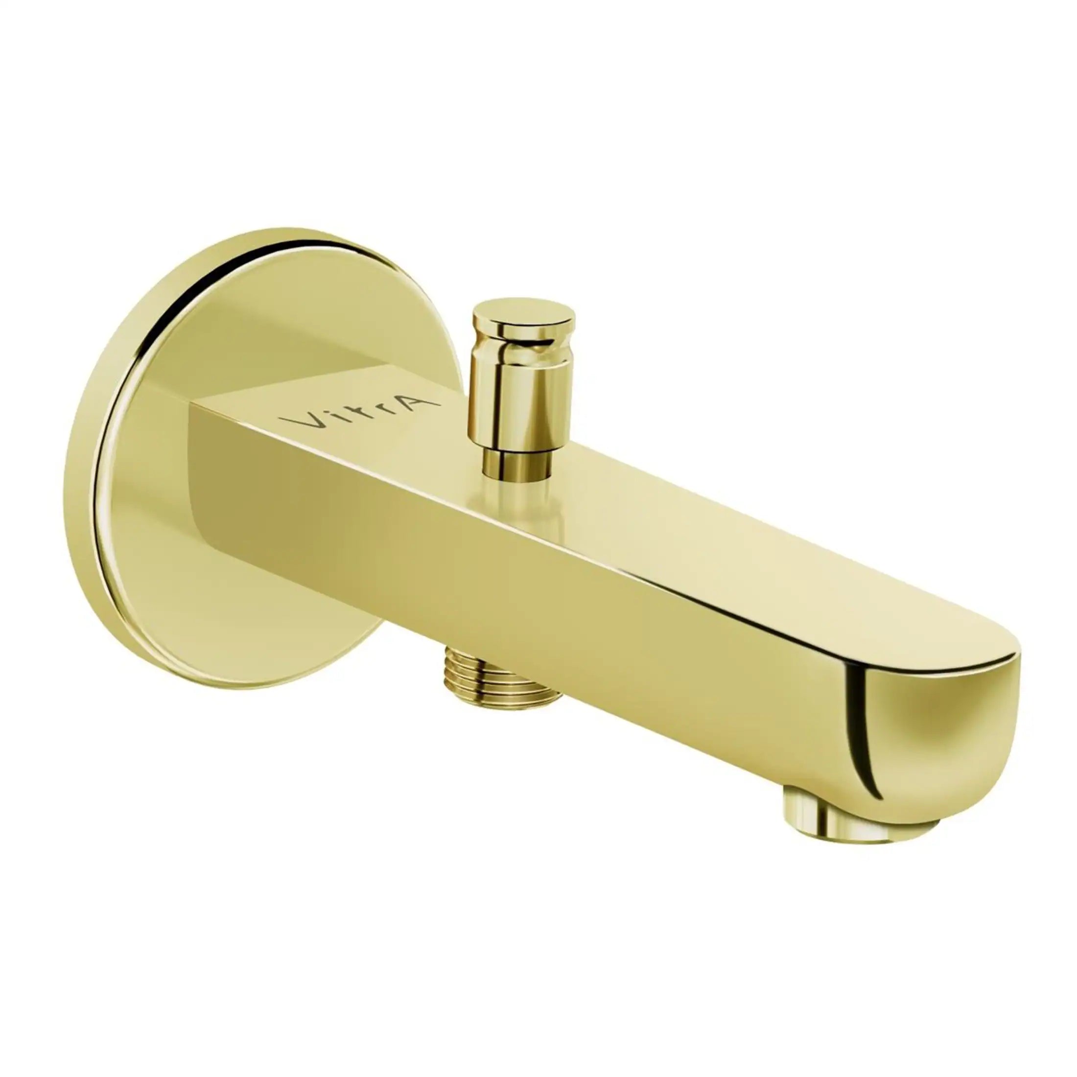 Polished gold bathroom tap by Bubly Bathrooms, modern design with sleek finish, perfect for contemporary bathroom sink needs, durable and stylish fixture.