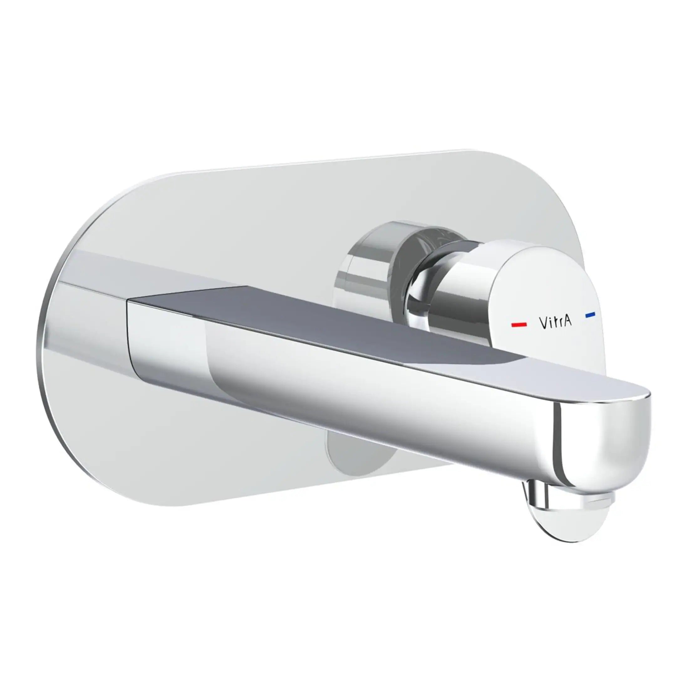 Sleek modern chrome bathroom mixer tap with temperature control for stylish and functional bathroom or shower installation. Perfect for contemporary bathroom design and plumbing upgrades.