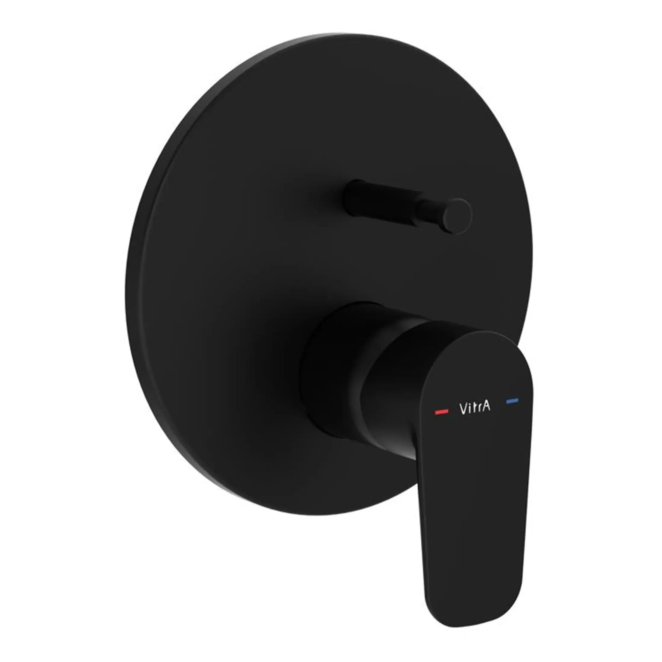 Black modern shower valve with digital temperature control for stylish bathroom upgrades.