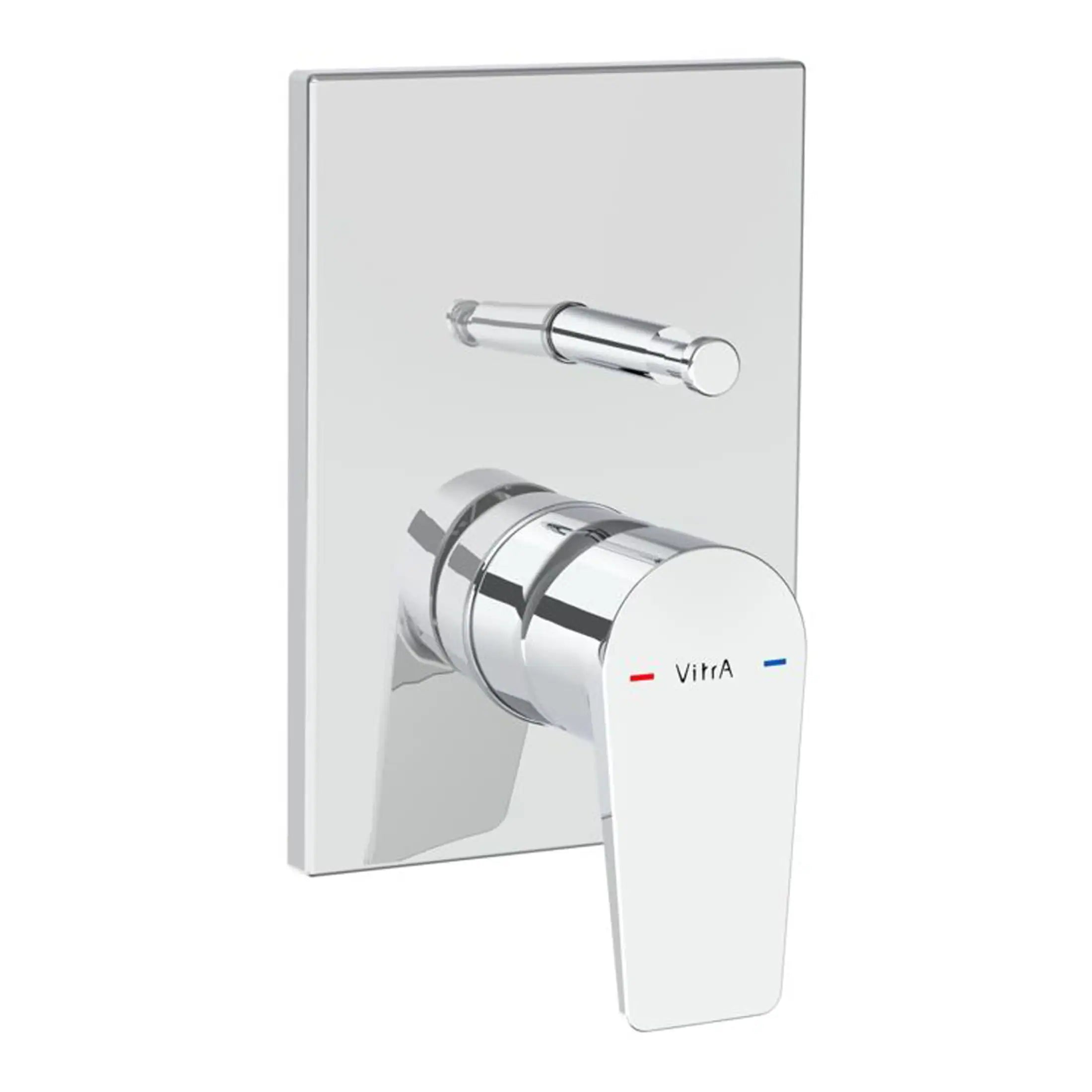 Sleek modern bathroom thermostatic mixer valve with chrome finish for precise temperature control and stylish design. Ideal for upgrading bathroom plumbing and enhancing safety.