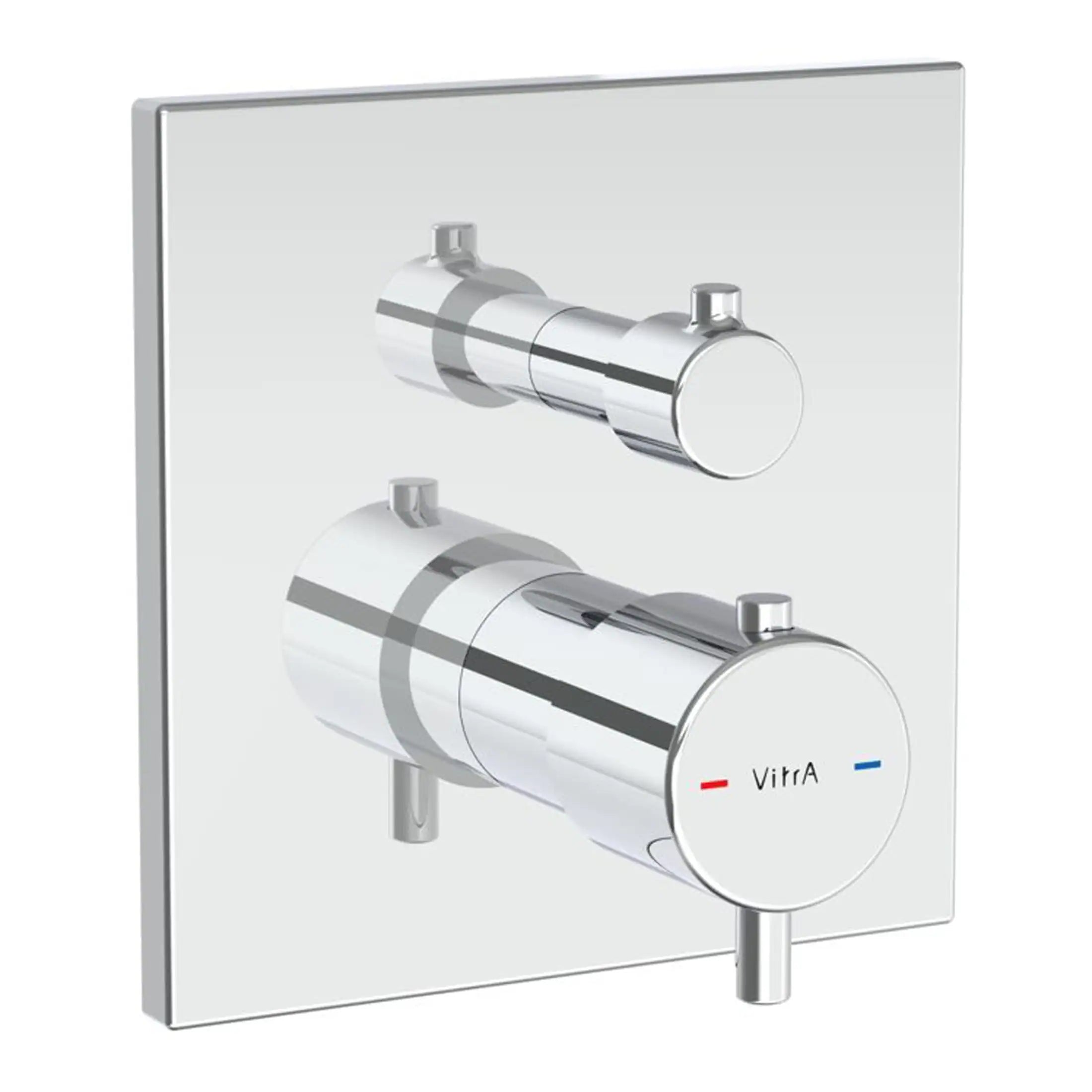 VitrA Root Square Integrated Thermostatic 2 Way Shower Mixer Valve - VTCM0064-Variable