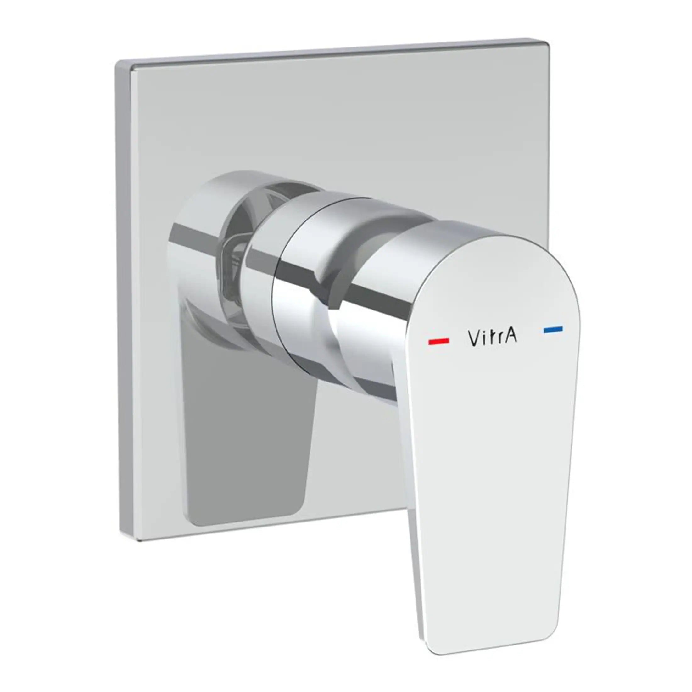 Modern chrome thermostatic shower valve with easy-to-use controls; ideal for luxury bathroom upgrades and efficient water temperature regulation.