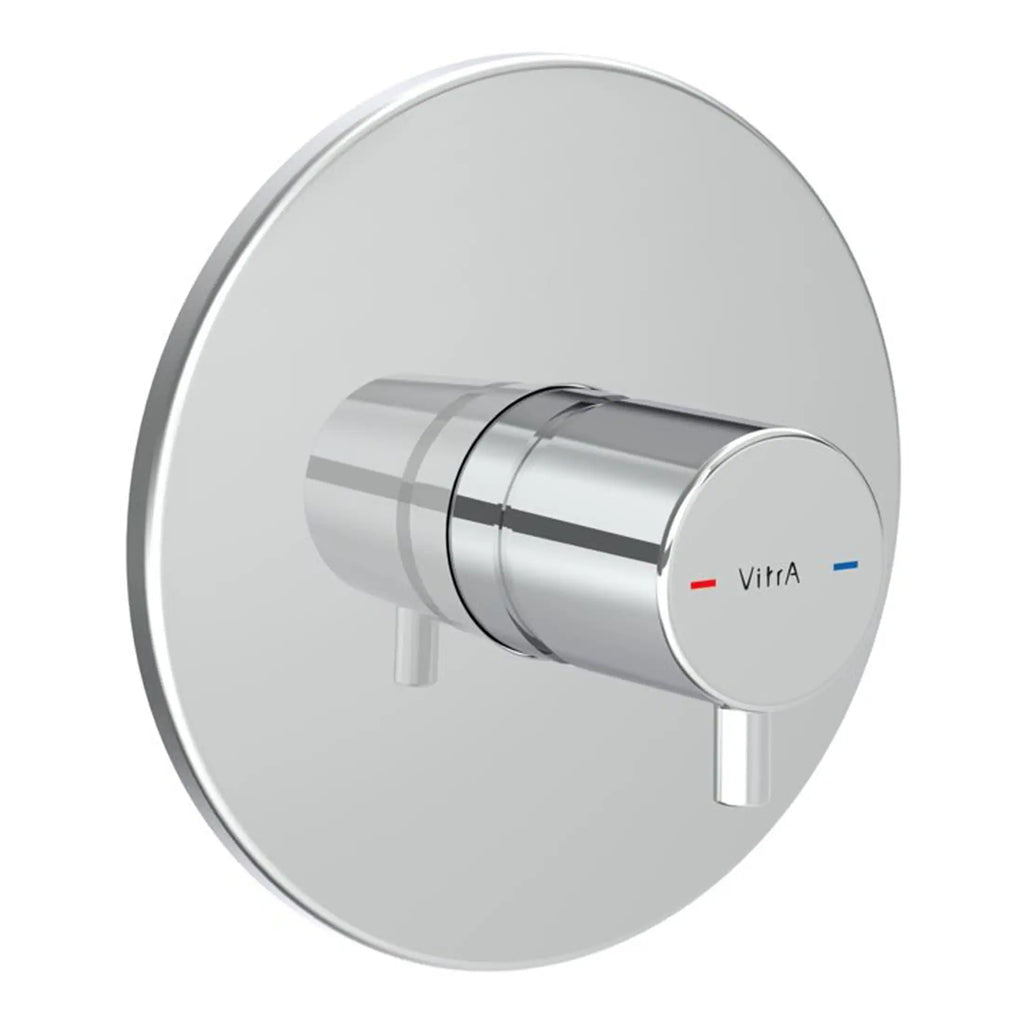 Shower control valve with chrome finish, essential for modern bathroom plumbing, delivers precise temperature regulation. Perfect for stylish and functional bathroom designs.