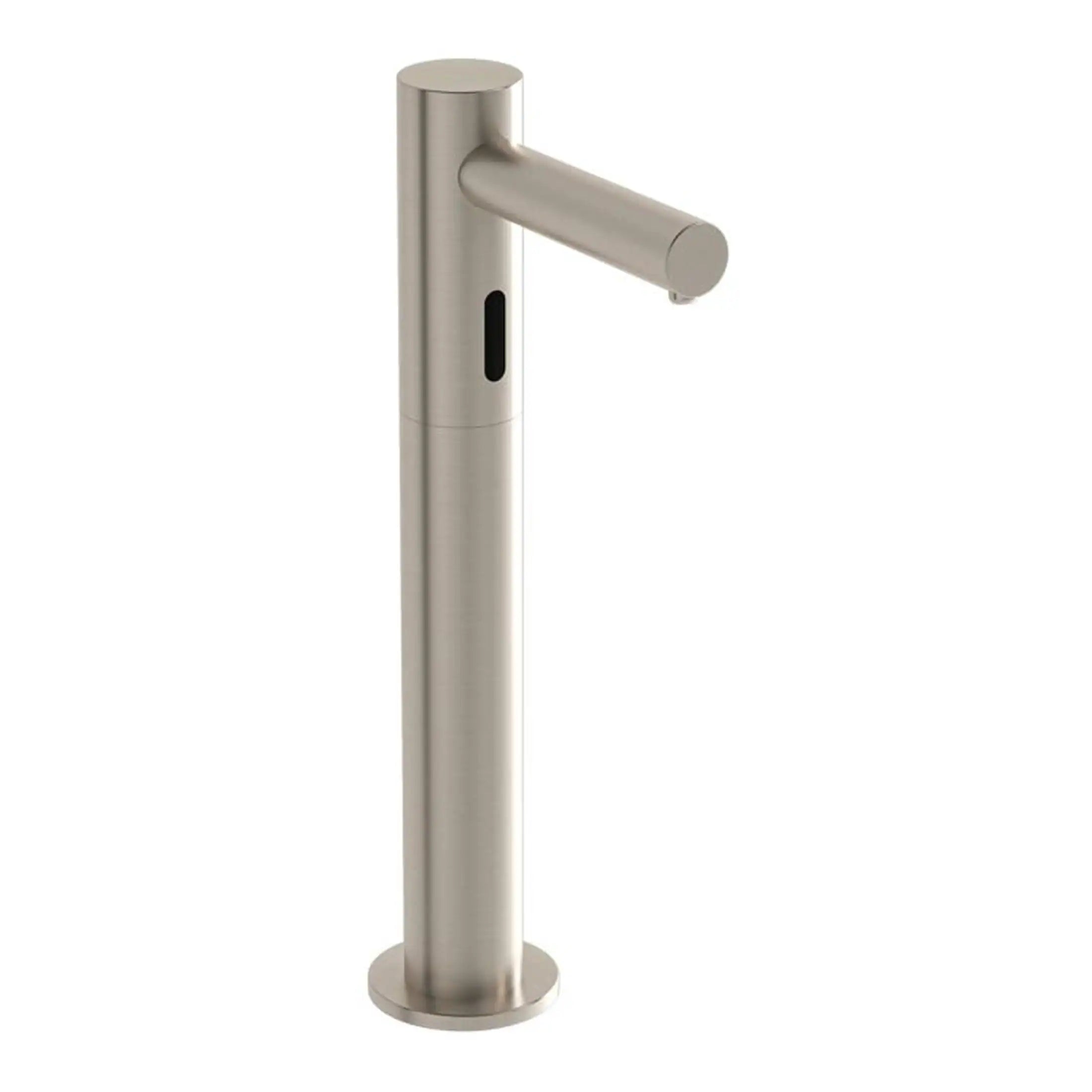 Sleek stainless steel bathroom tap with modern design, ideal for contemporary bathroom installations, combining durability and style.