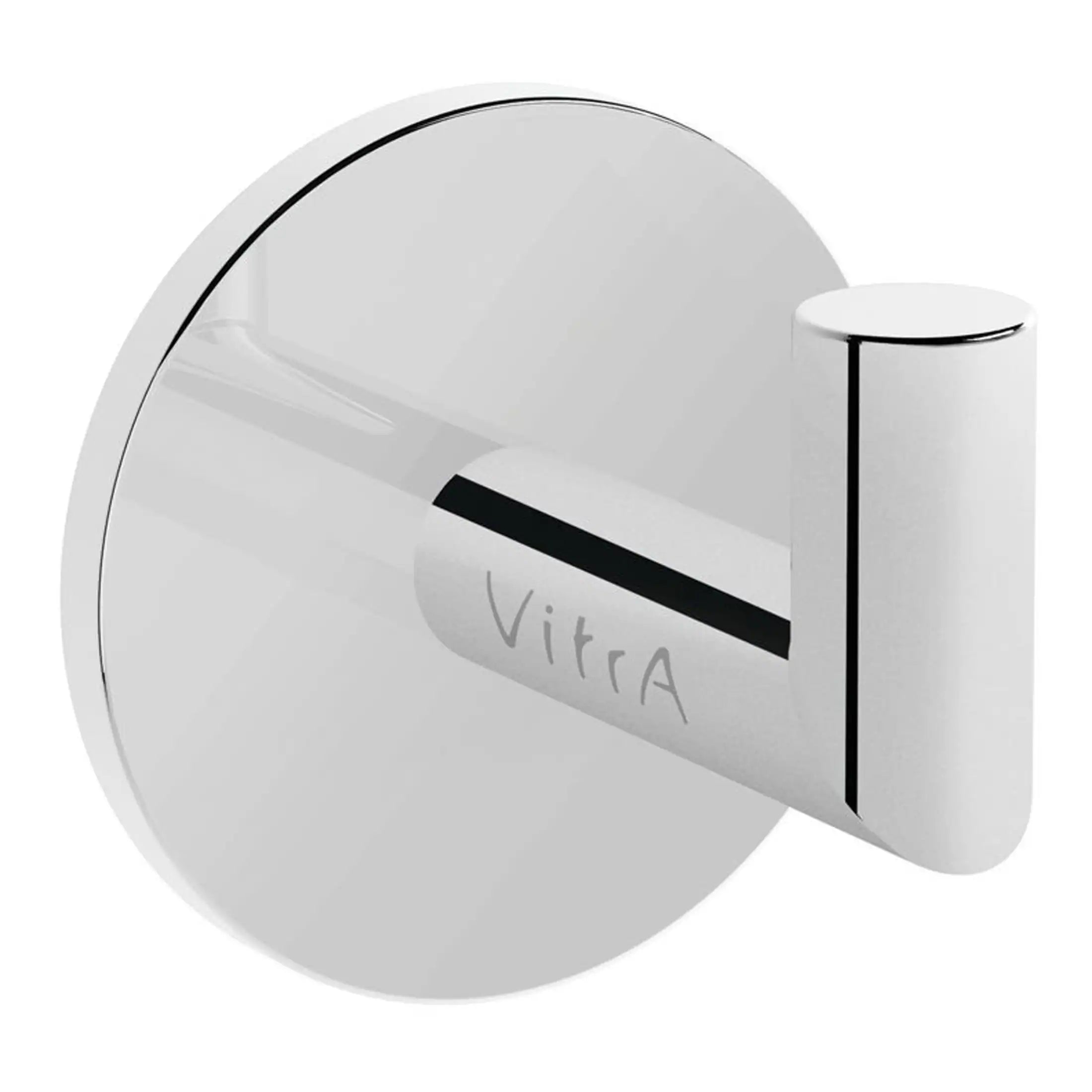 Sleek modern toilet paper holder with a minimalist design suitable for contemporary bathrooms. Features a chrome finish and elegant aesthetic perfect for bathroom decor.