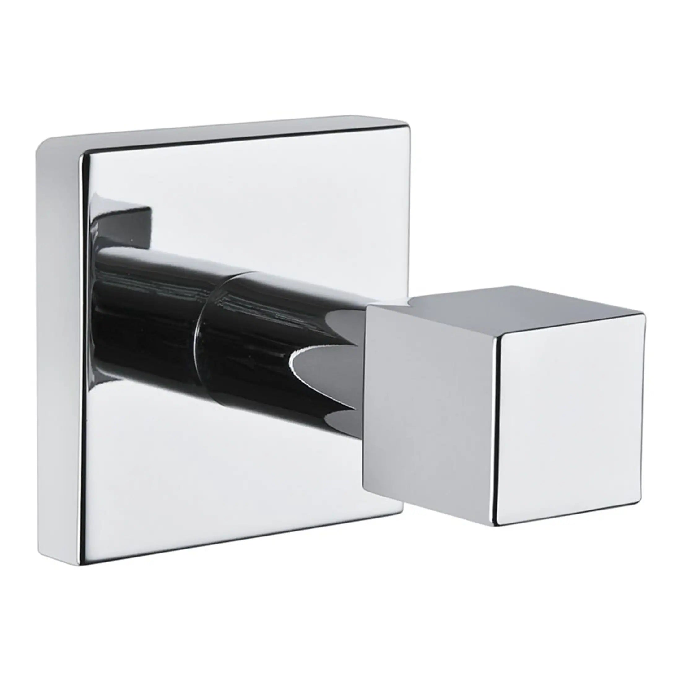 Sleek chrome wall-mounted bathroom flush plate with dual-flush buttons, modern design, suitable for contemporary bathrooms, durable and easy to operate.