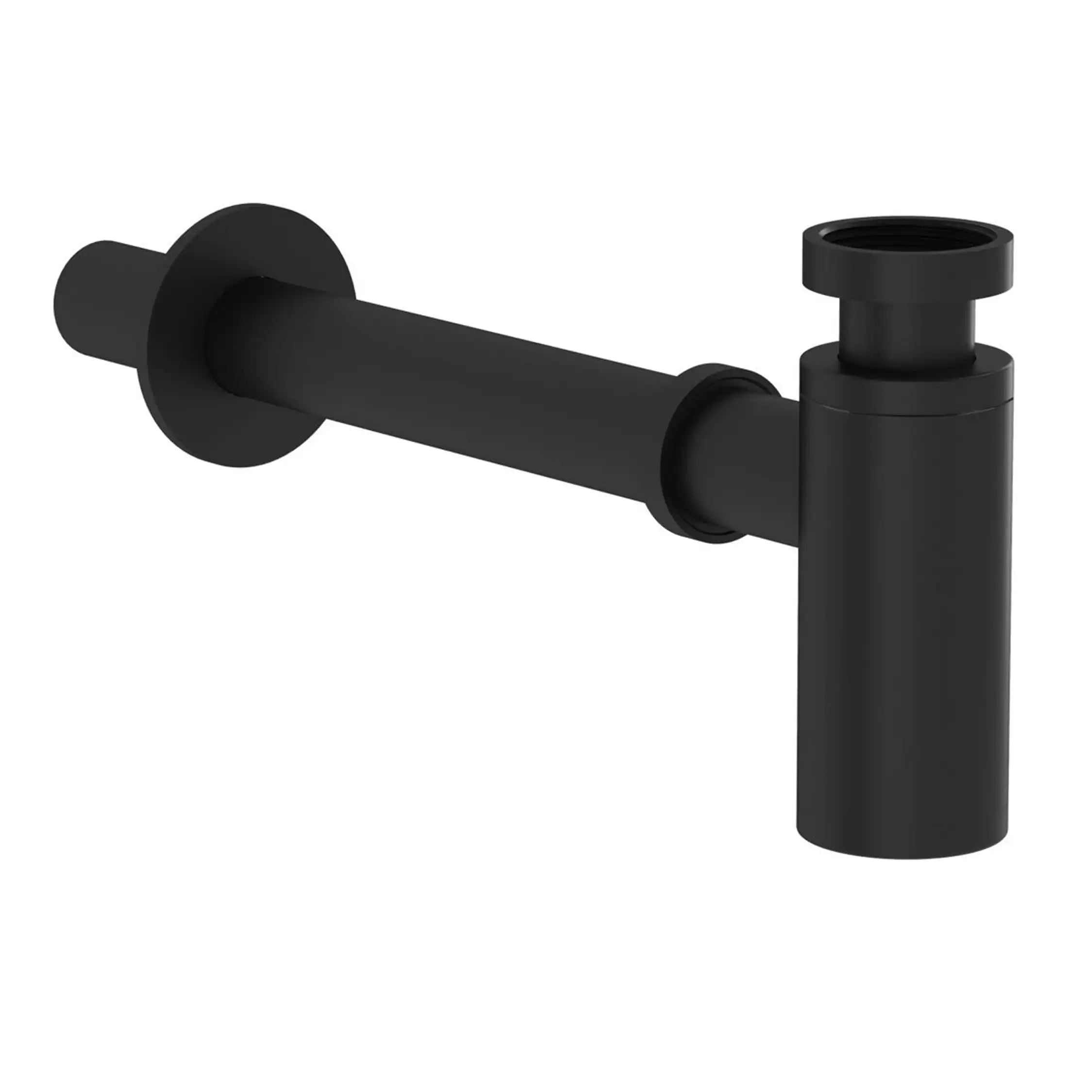 Black bathroom sink drainage pipe for modern bathroom plumbing installation. Durable, corrosion-resistant, easy to install, and designed for seamless integration with black bathroom fixtures.