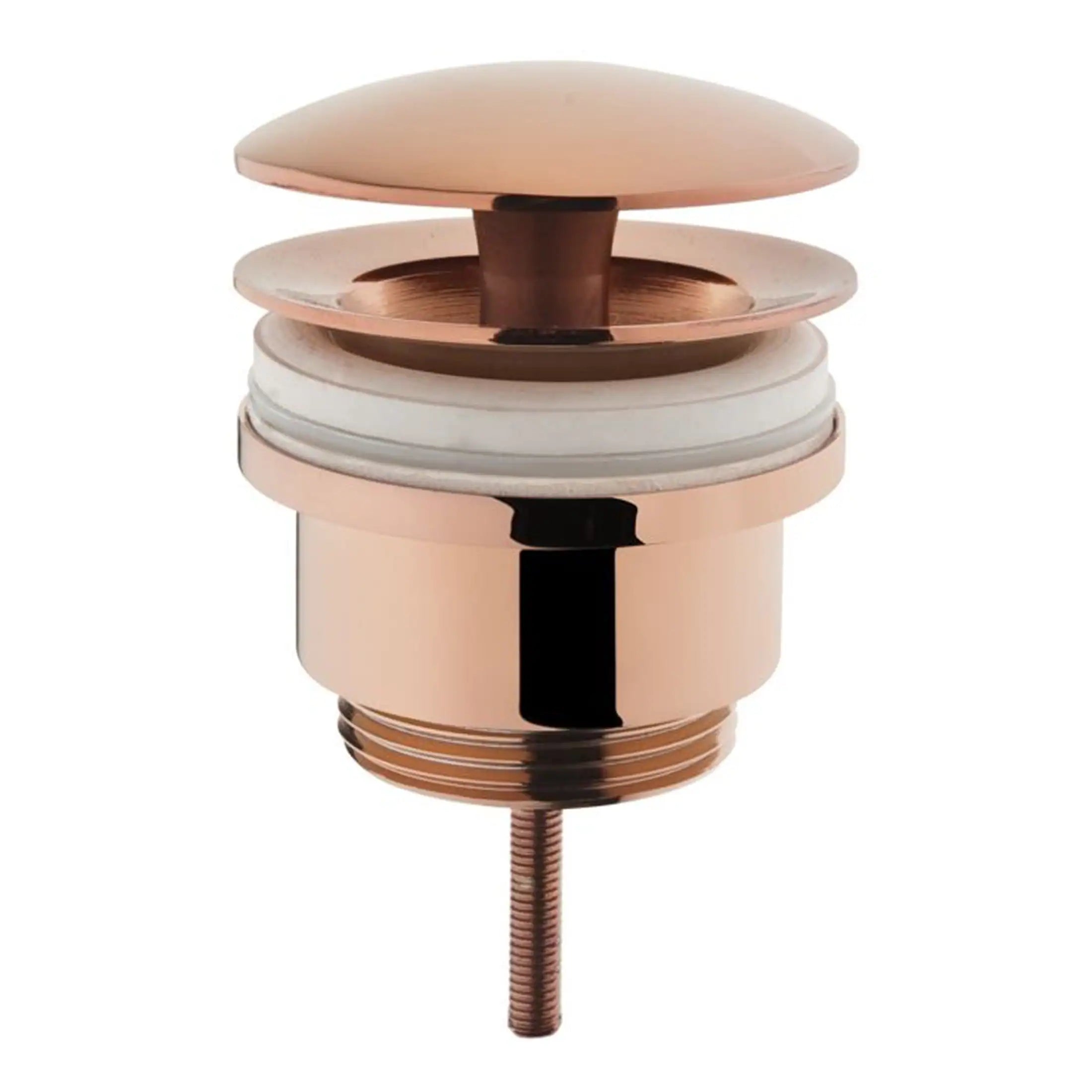 Shower drain cover with polished rose gold finish, designed for modern bathrooms, providing a sleek and functional solution for water drainage. Suitable for high-end bathroom installations.