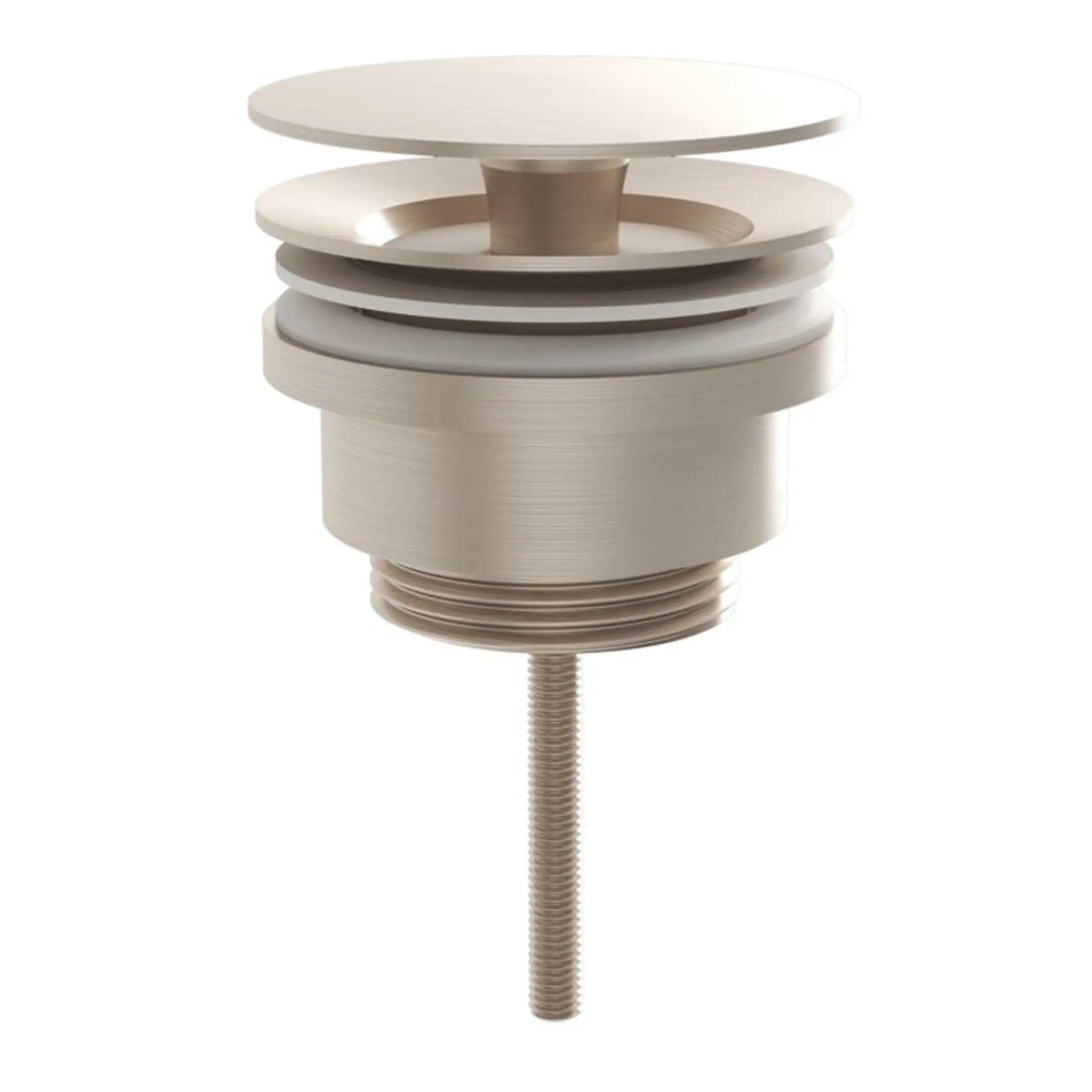 Highly durable bathroom basin tap handle, contemporary silver finish, designed for modern bathrooms, easy to install with threaded screw; perfect for bathroom upgrades at Bubly Bathrooms.