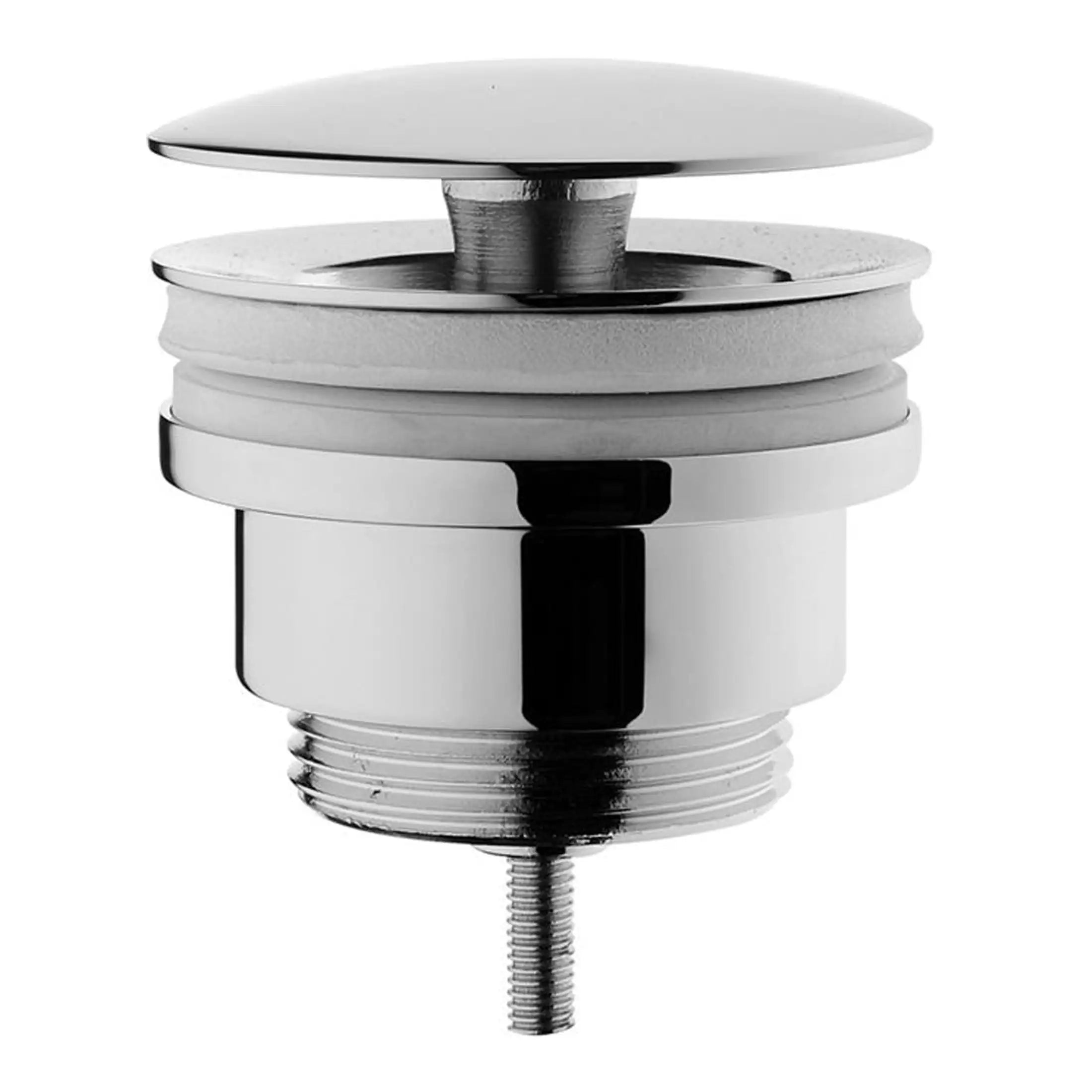 Shower drain cover with chrome finish, designed for modern bathroom drainage solutions. This high-quality bathroom accessory enhances shower area aesthetics and functionality.