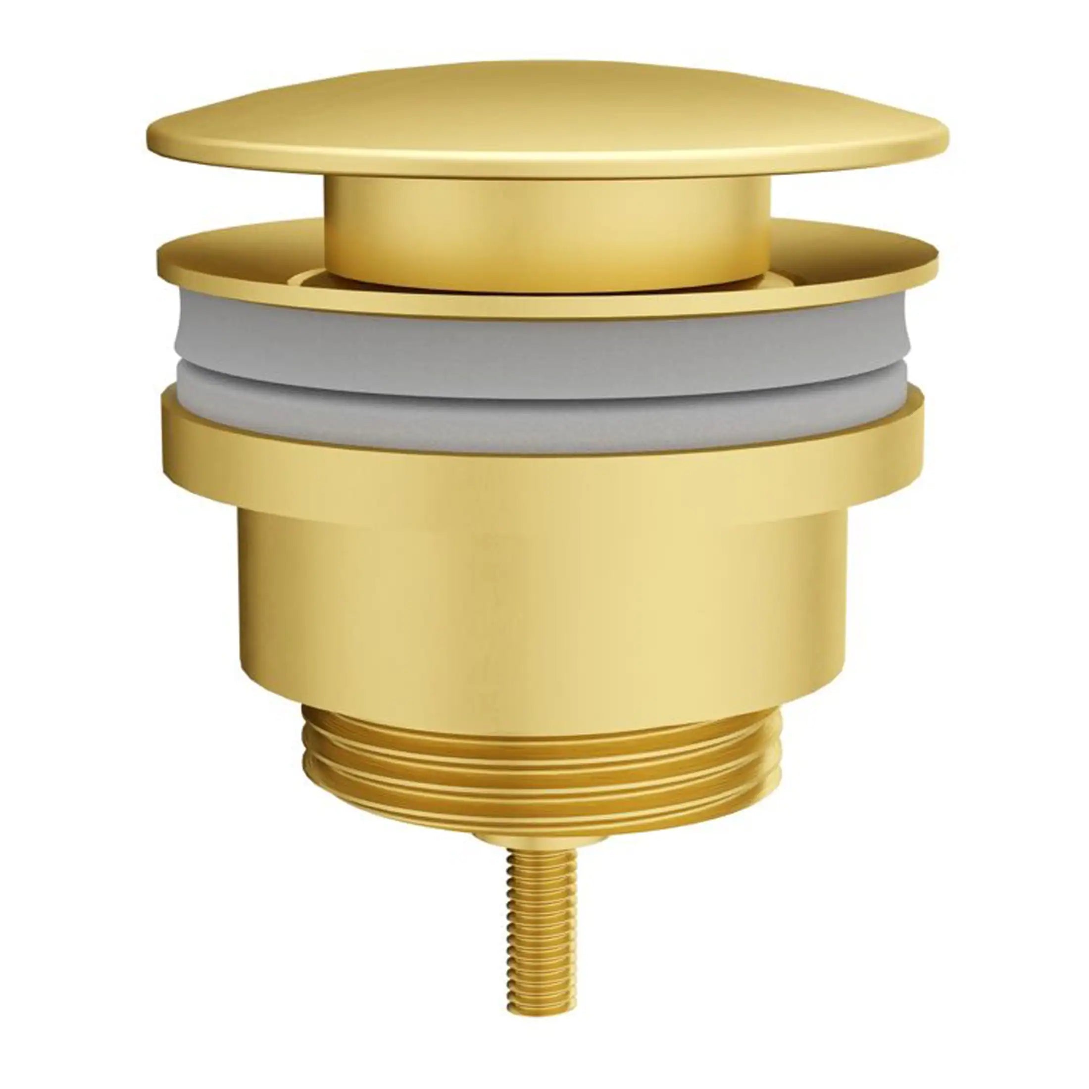 Shower drain cover with gold and grey design, ideal for modern bathroom renovations. Durable, easy to clean, and designed for efficient water drainage in contemporary bathroom settings.