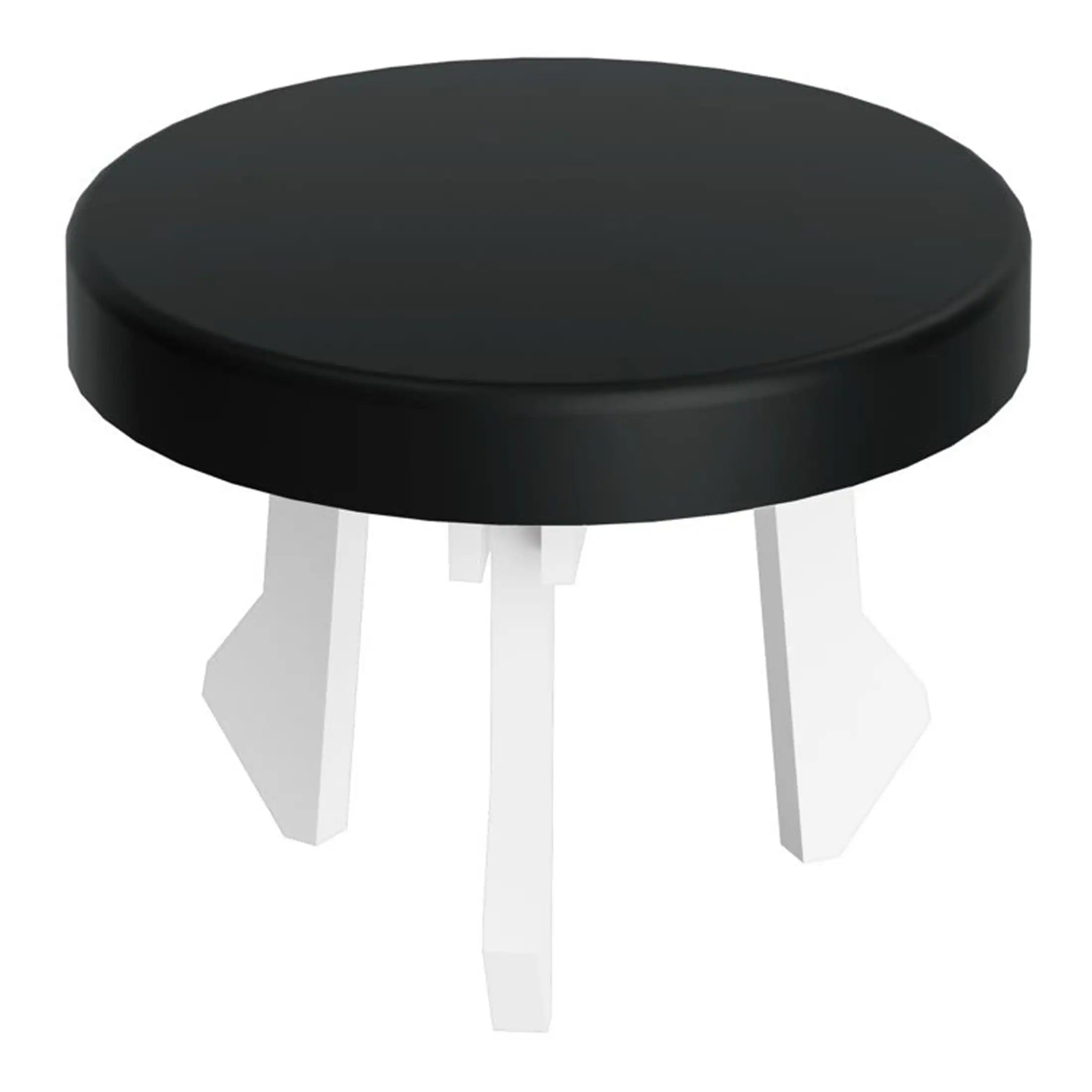 Modern black and white bathroom stool with sleek design, ideal for contemporary bathroom decor, providing both style and functionality for your bathroom space.