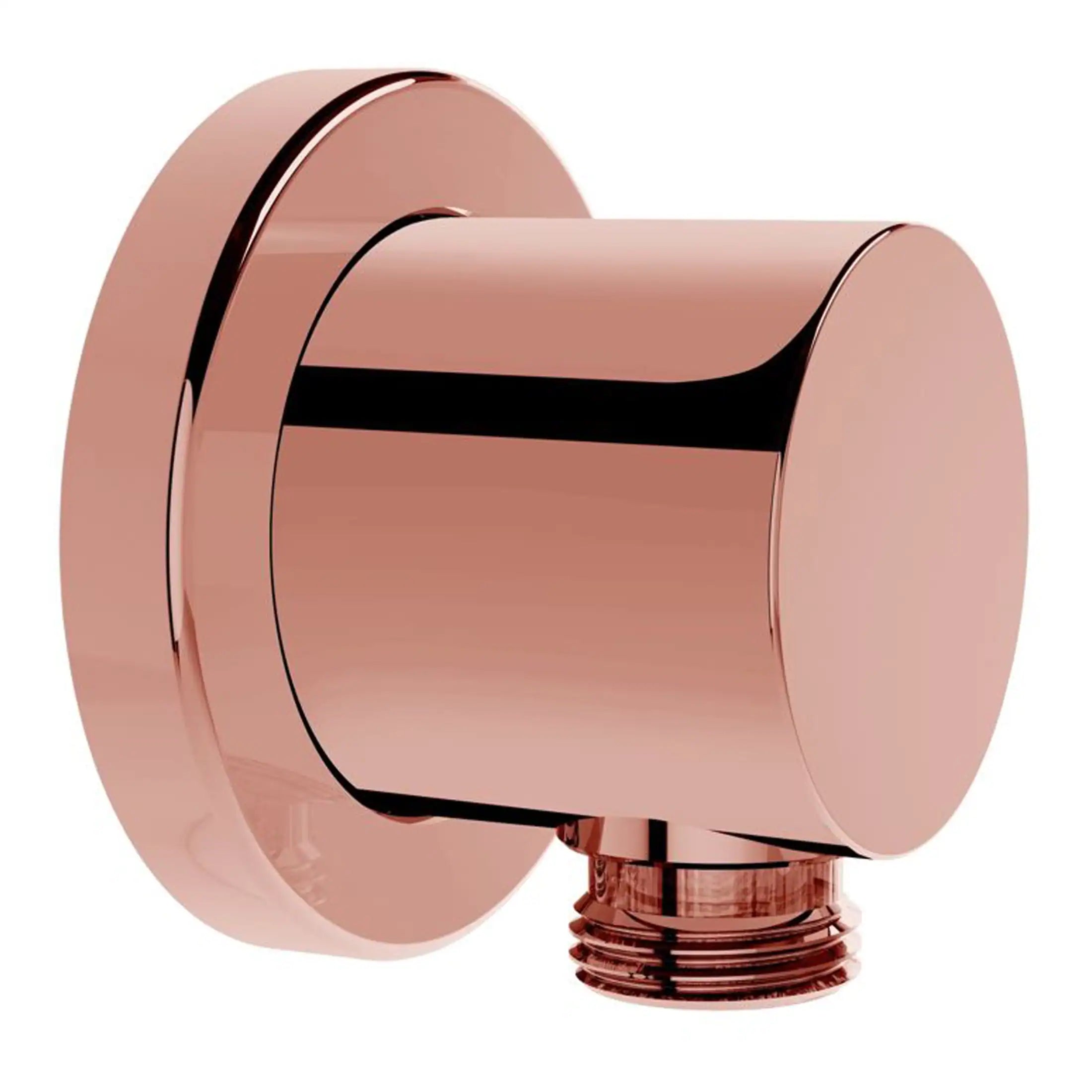 Shower valve in rose gold finish, modern bathroom fixture for optimal water control, stylish bathroom accessories, high-quality plumbing hardware for luxurious bathrooms.