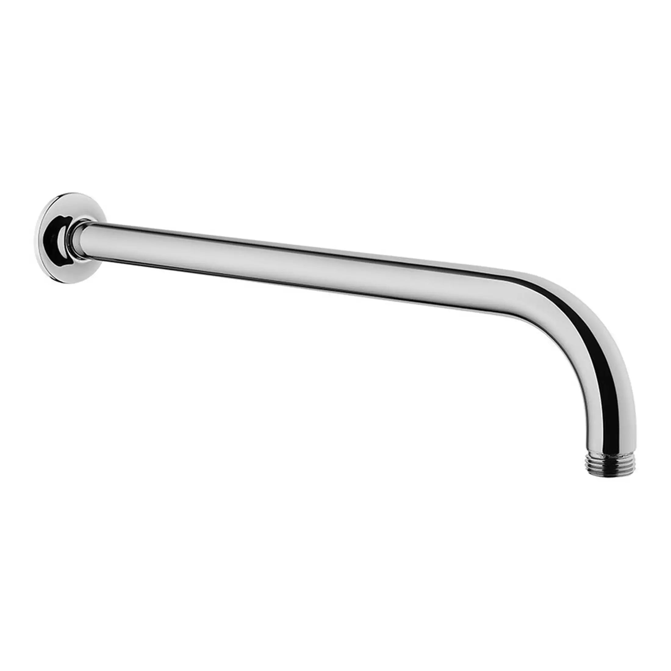 Shower grab rail in chrome finish for bathroom safety and support, adjustable wall-mounted design for easy installation, ideal for elderly and disabled users.