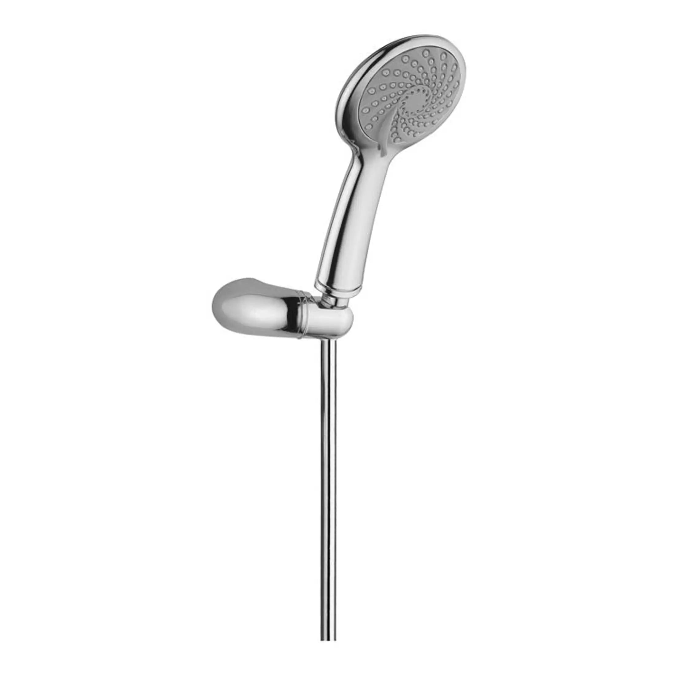 Shower head with adjustable handheld design, chrome finish, ideal for modern bathrooms, ensuring a comfortable shower experience. Bubly Bathrooms offers premium bathroom fixtures and accessories.