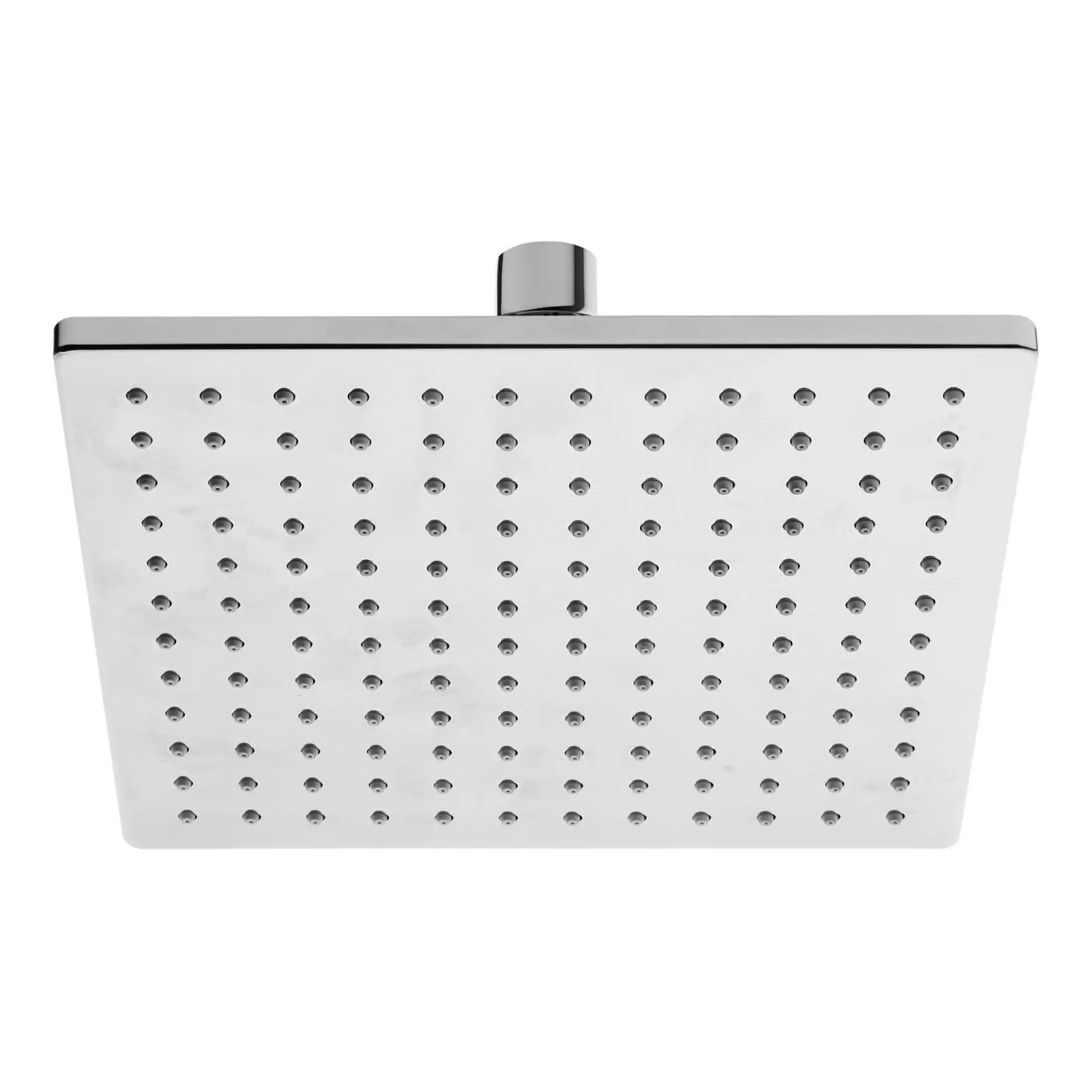 Showerhead from Bubly Bathrooms, featuring a modern square chrome finish and multiple water outlets for a luxurious shower experience. Perfect for contemporary bathrooms.
