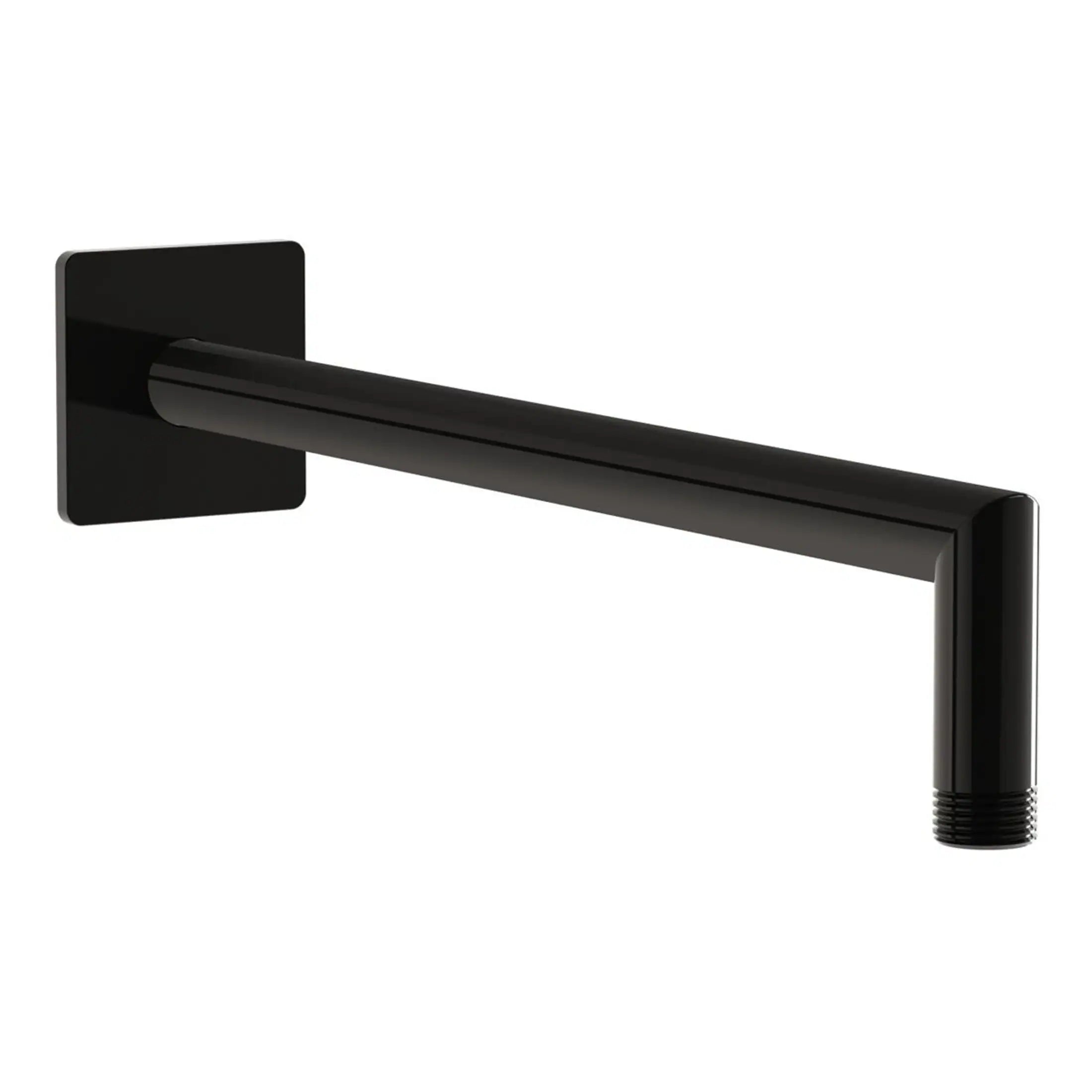 Sleek black modern bathroom towel rail with minimalist wall-mounted design, ideal for contemporary bathrooms and kitchens. Durable steel construction for stylish functionality.