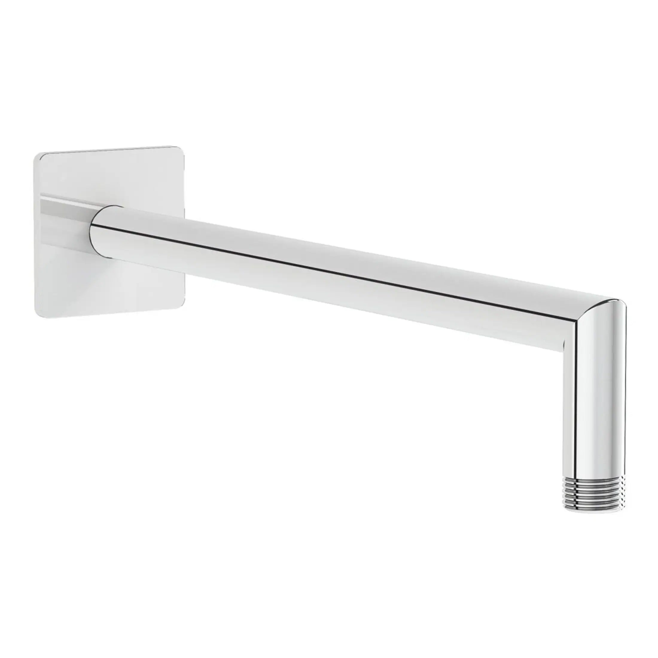 Polished chrome bathroom grab bar for safety and support, wall-mounted, durable, modern design.
