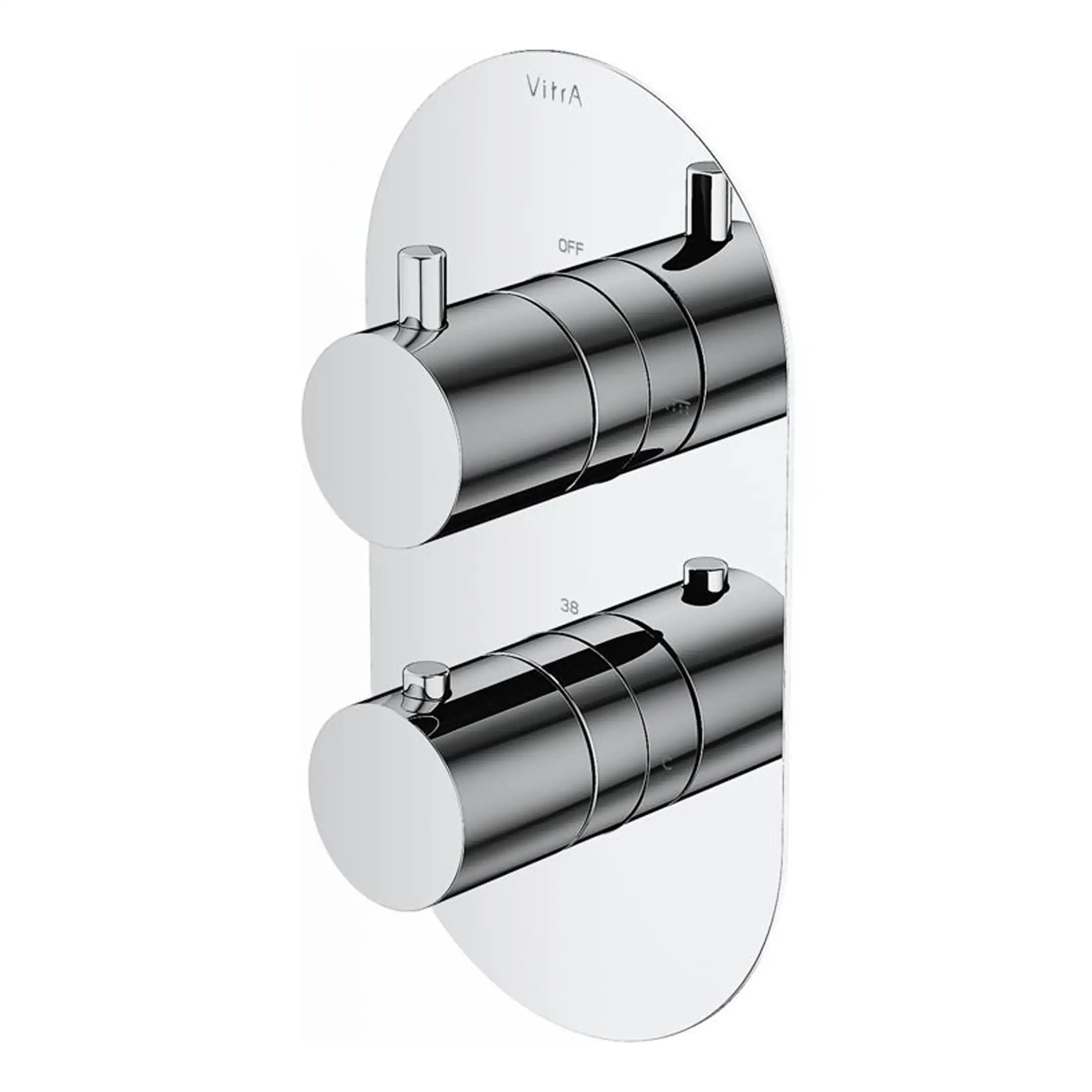 Elegant chrome thermostatic shower valve for modern bathrooms, featuring sleek design and precise temperature control. Ideal for luxury Bubly bathrooms and shower installations.