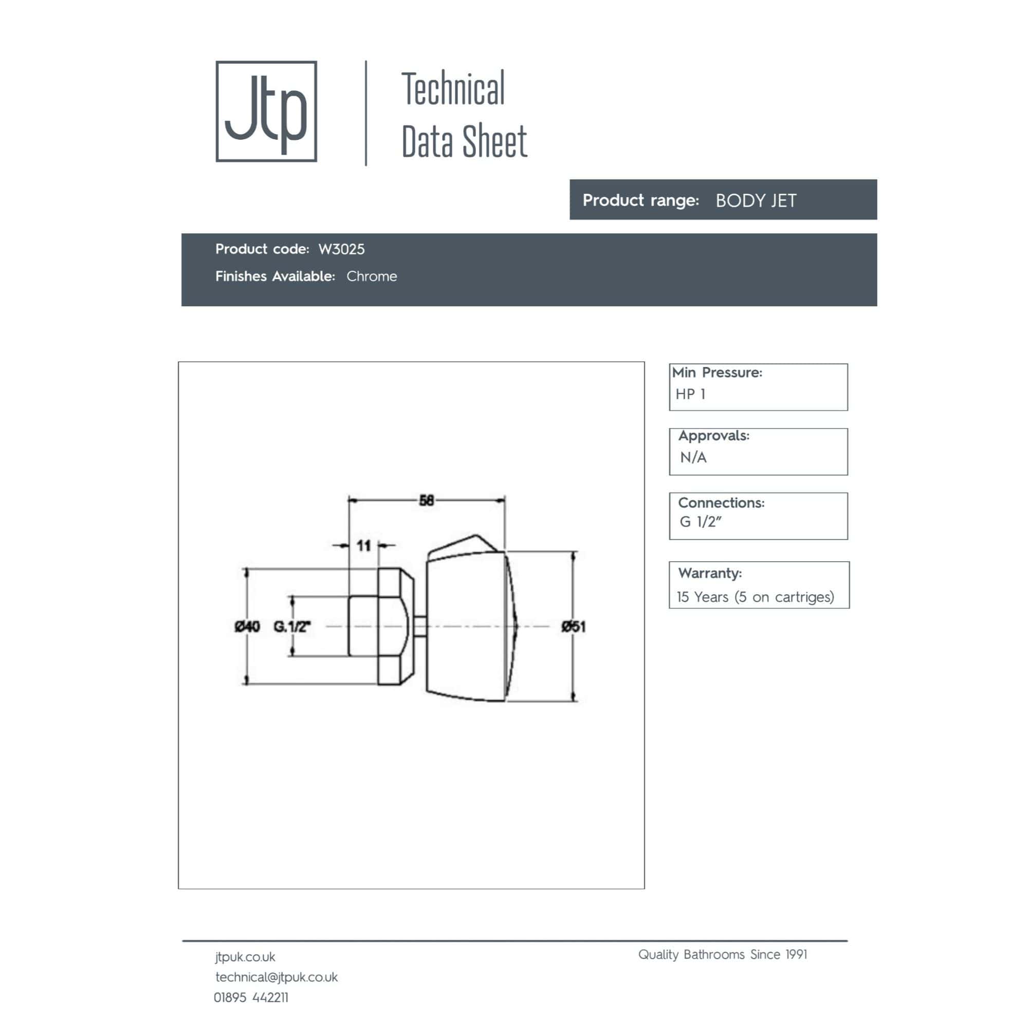 Close-up of a chrome bath shower mixer tap with technical specifications and dimensions, suitable for modern bathroom installations.