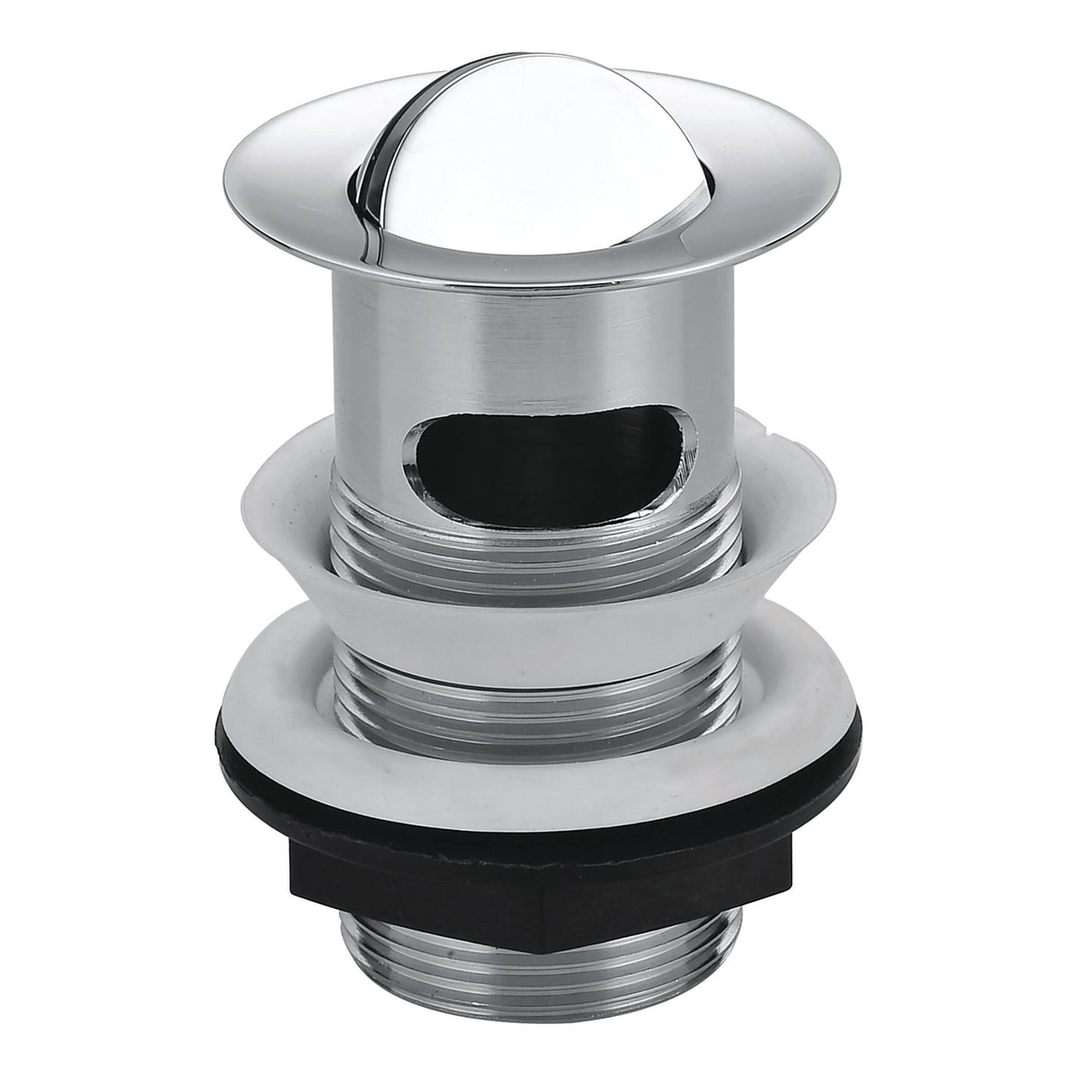 Scudo Swivel Top Slotted Basin Waste - Chrome