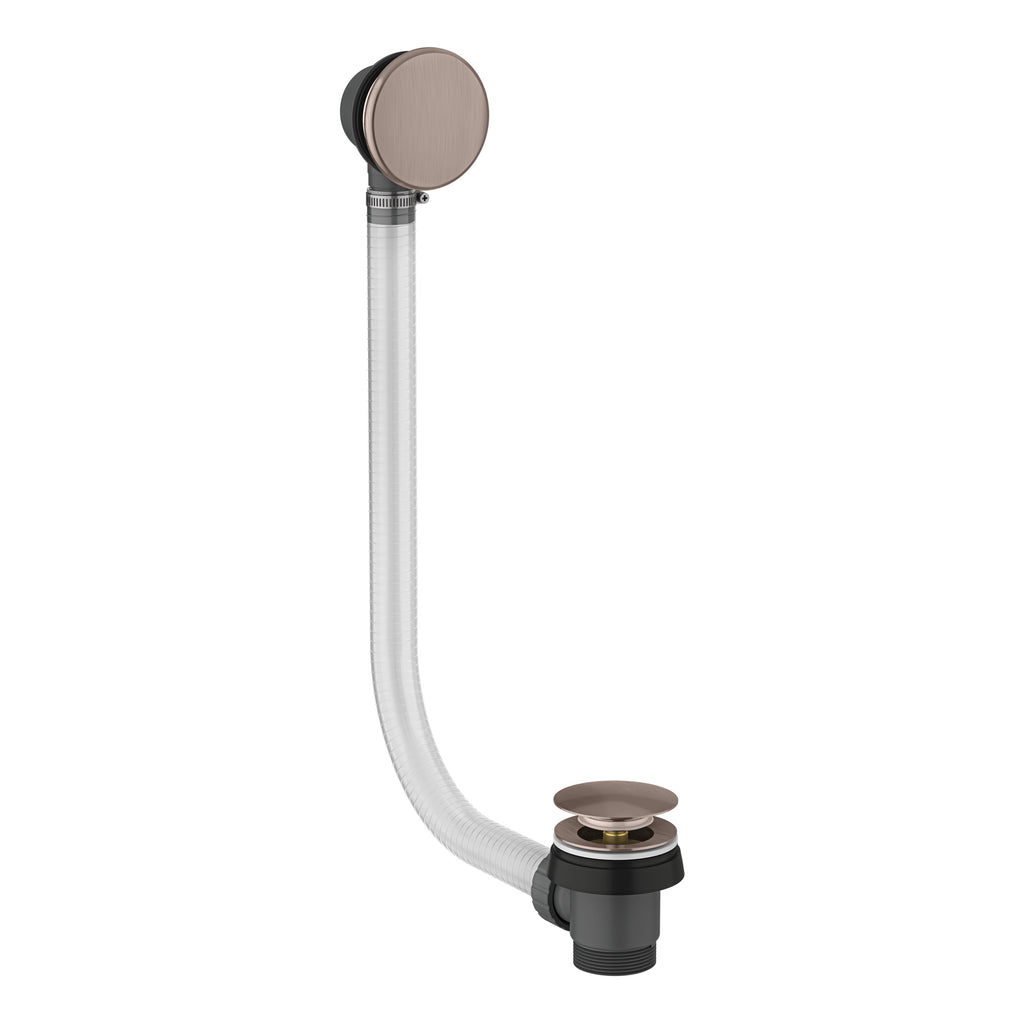 Scudo Pop-Up Bath Waste With Overflow, Brushed Bronze