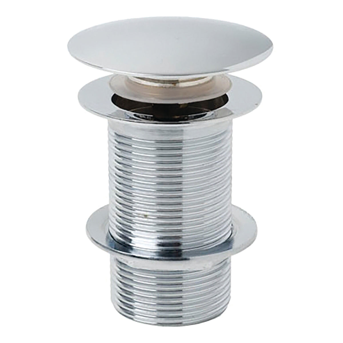 Scudo Round Dome Unslotted Sprung Basin Waste - Chrome