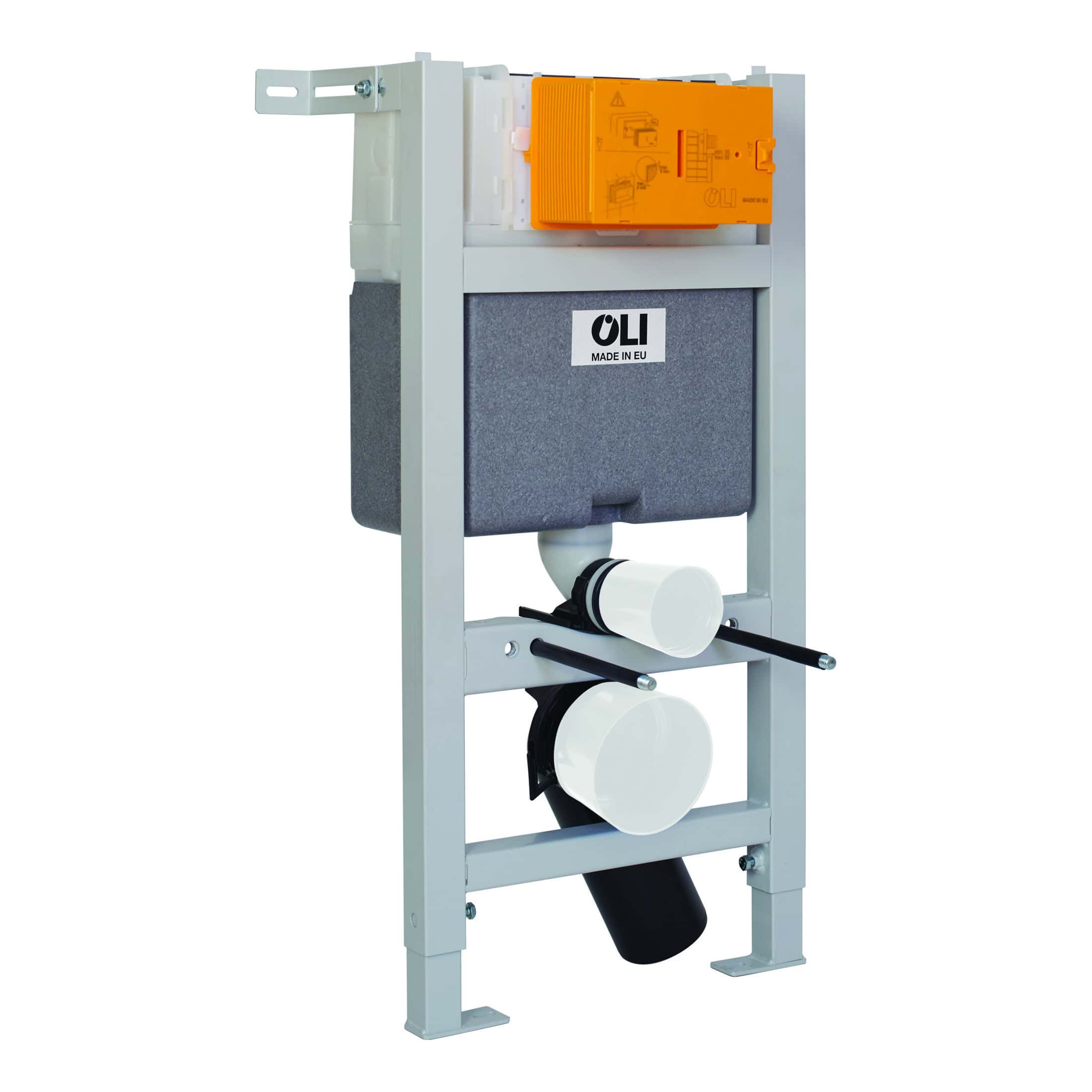 Slip tank toilet cistern with adjustable height for modern bathroom installations. Easy to install and compatible with various toilet models, ensuring efficient flushing.