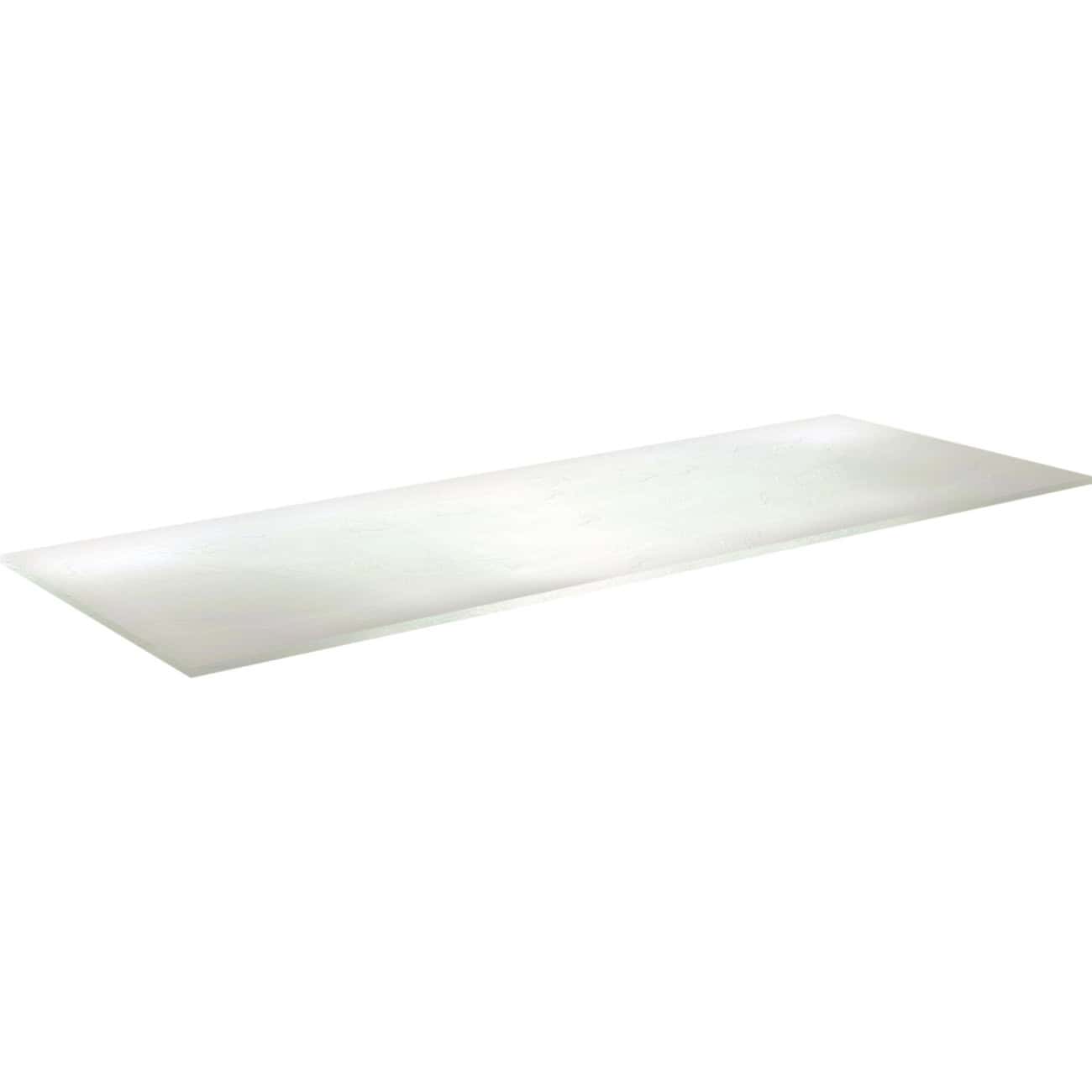 Light white bathroom shelf suitable for modern bathroom fixtures and storage solutions. Durable, sleek design ideal for keeping bathroom essentials organised and accessible.