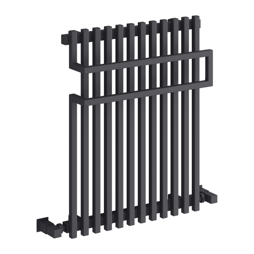 Reina Sori Anthracite Heated Towel Rail 650mm X 500mm