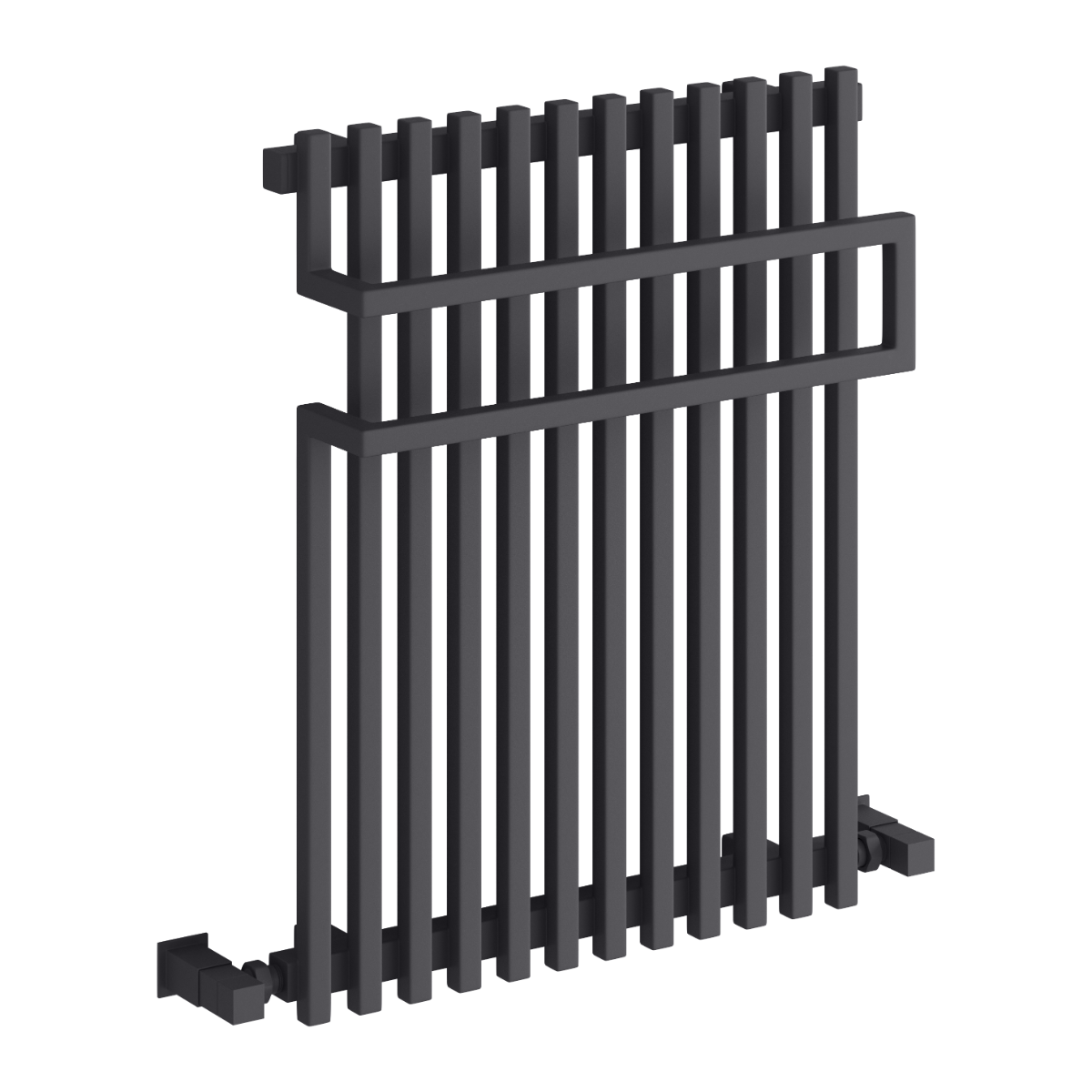 Reina Sori Anthracite Heated Towel Rail 650mm X 500mm