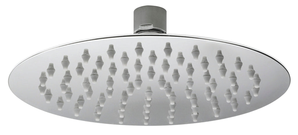 Shower head with multiple nozzles for rainfall showering, chrome finish, modern bathroom fixture, luxurious shower experience, Bubly Bathrooms.