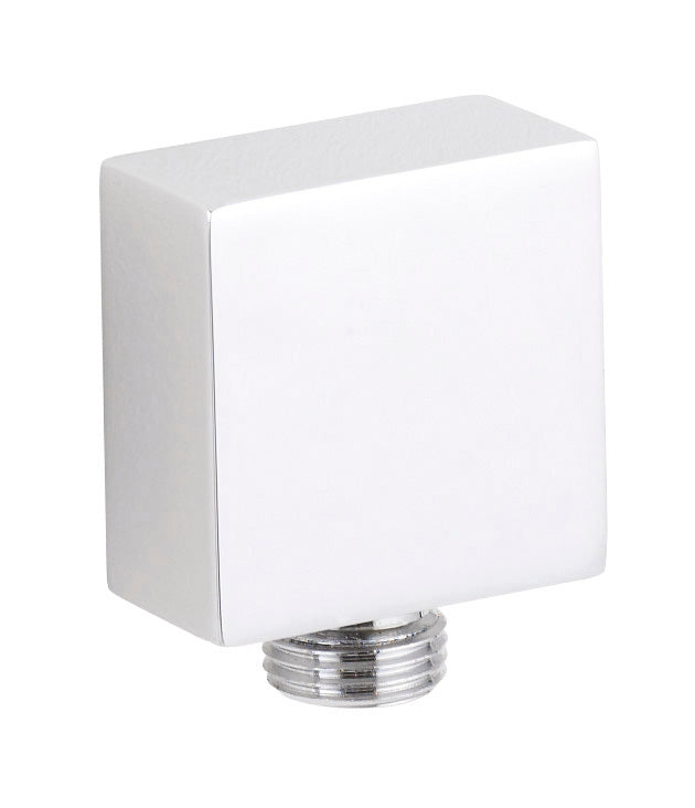 Smooth white square bathroom radiator valve for modern bathroom decor and efficient water control.