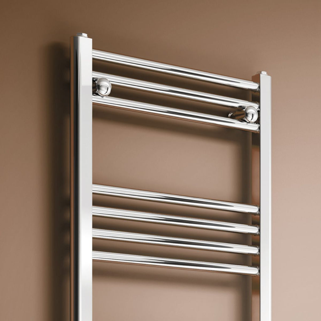 Reina Capo Curved Chrome Heated Towel Rail