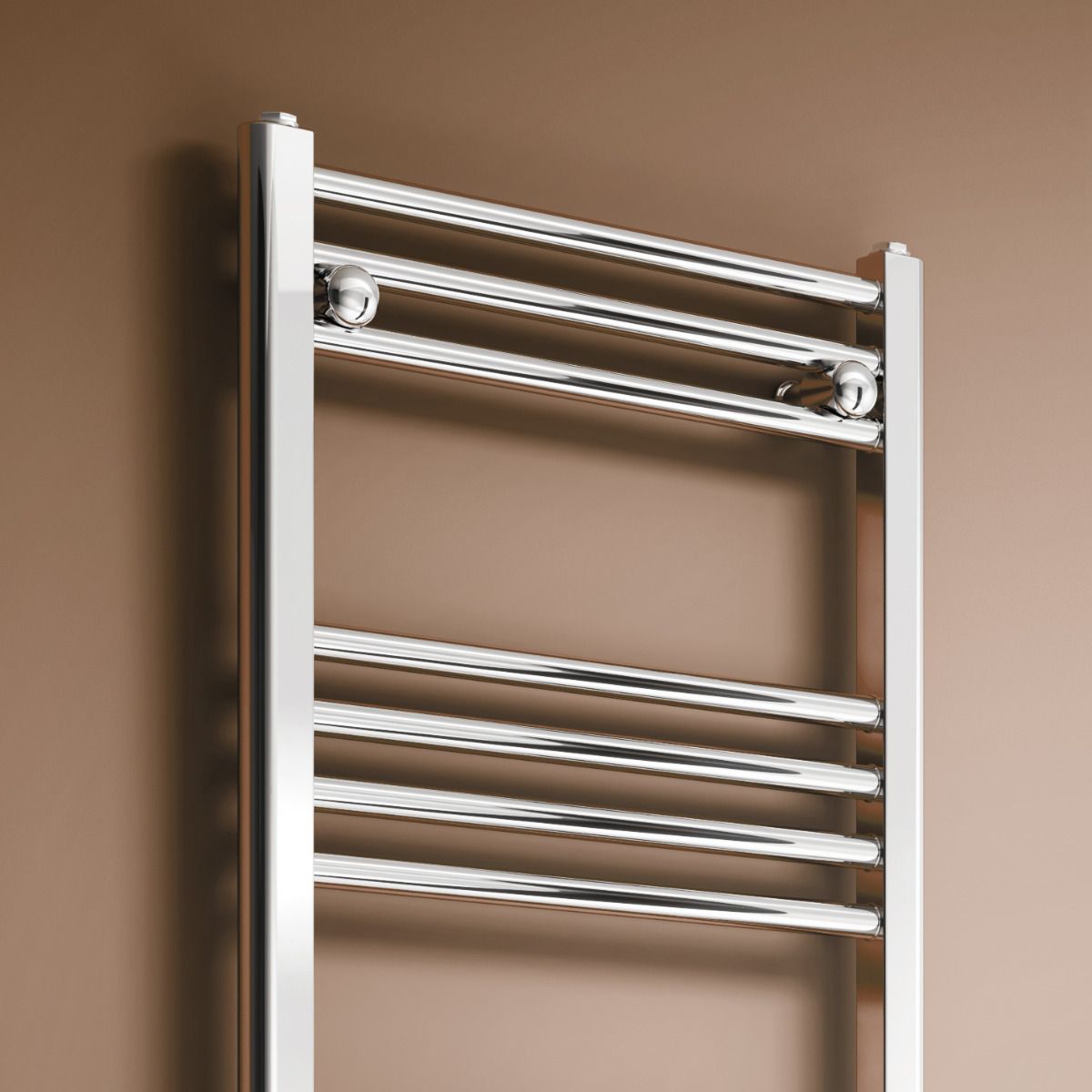 Reina Capo Curved Chrome Heated Towel Rail