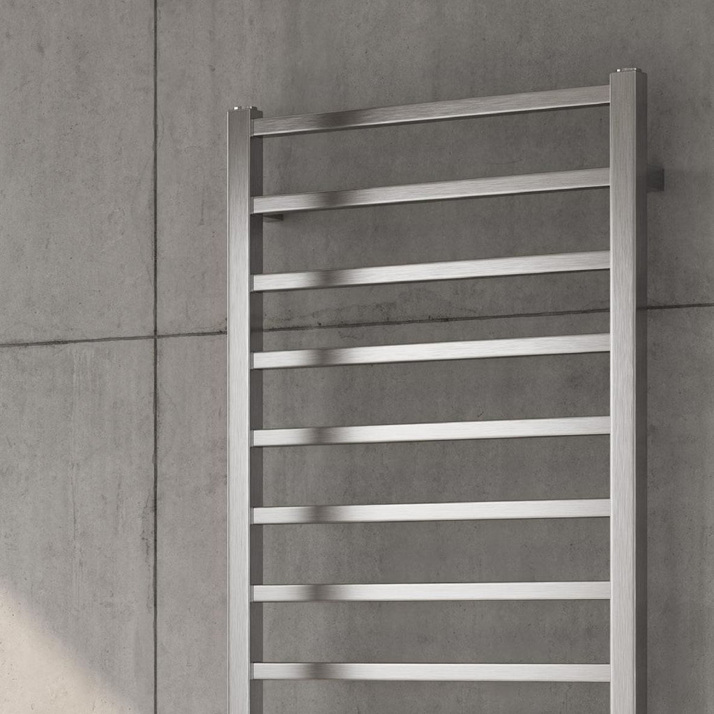Reina Arden Brushed Stainless Steel Heated Towel Rail