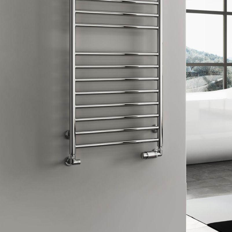 Reina Luna Polished Stainless Steel Heated Towel Rail