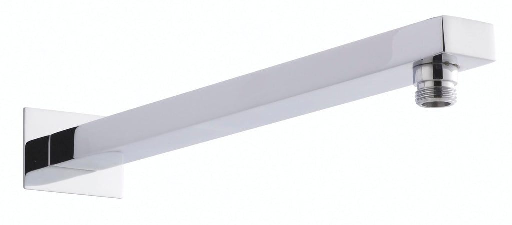 Modern bathroom shower rail with sleek white finish and chrome fitting, ideal for enhancing bathroom functionality and style.