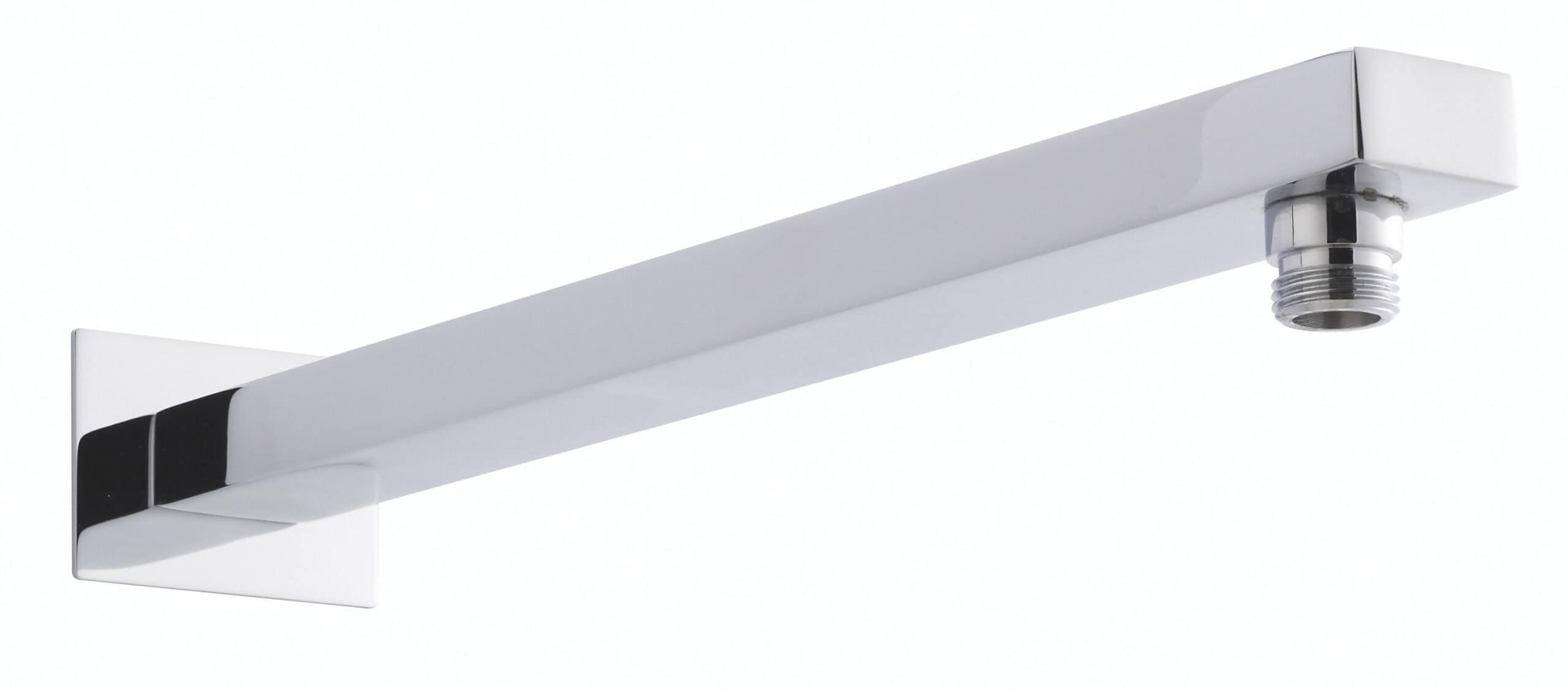 Modern bathroom shower rail with sleek white finish and chrome fitting, ideal for enhancing bathroom functionality and style.