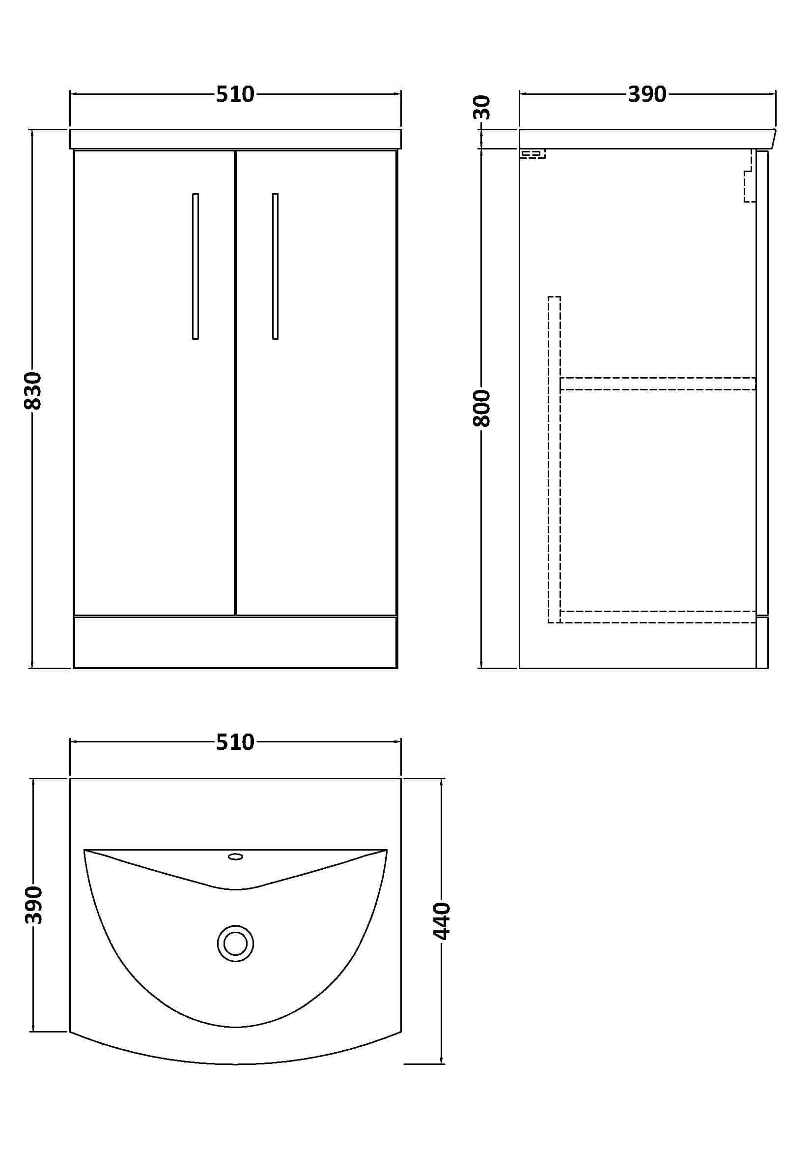 Modern bathroom vanity cabinet with dual doors, sleek design, and ample storage space, perfect for contemporary bathrooms.
