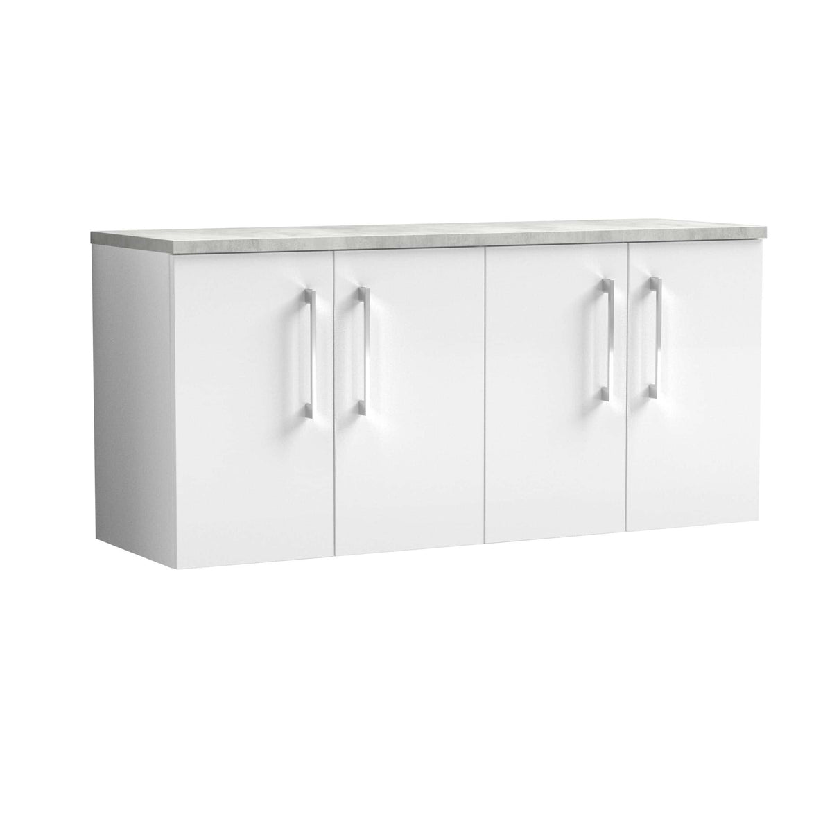Nuie Arno 4 Door Wall Hung Vanity Unit With Worktop - 1200mm