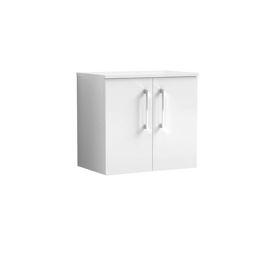 Modern white bathroom cabinet with double doors and sleek handles, ideal for bathroom storage solutions and enhancing bedroom or bathroom decor.