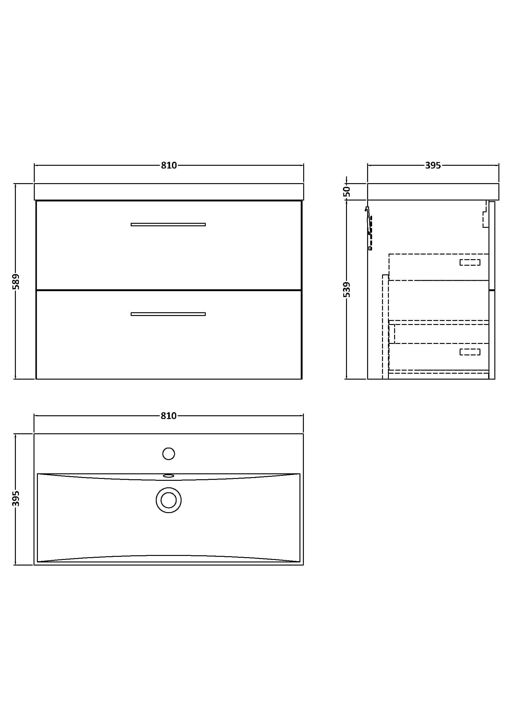 Elegant bathroom vanity unit with generous storage drawers, sleek modern design, ideal for contemporary bathrooms, durable finish, and practical for organisation.