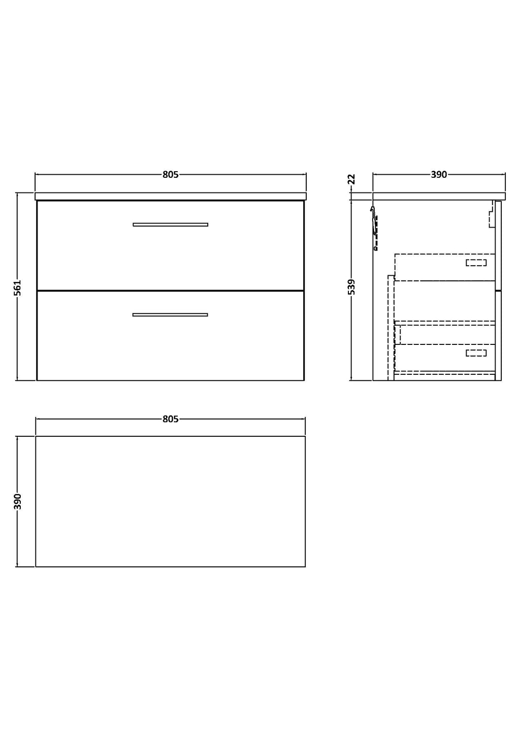Stylish bathroom vanity unit with drawers, modern design, durable materials, and optimal storage space from Bubly Bathrooms. Perfect for contemporary bathrooms.